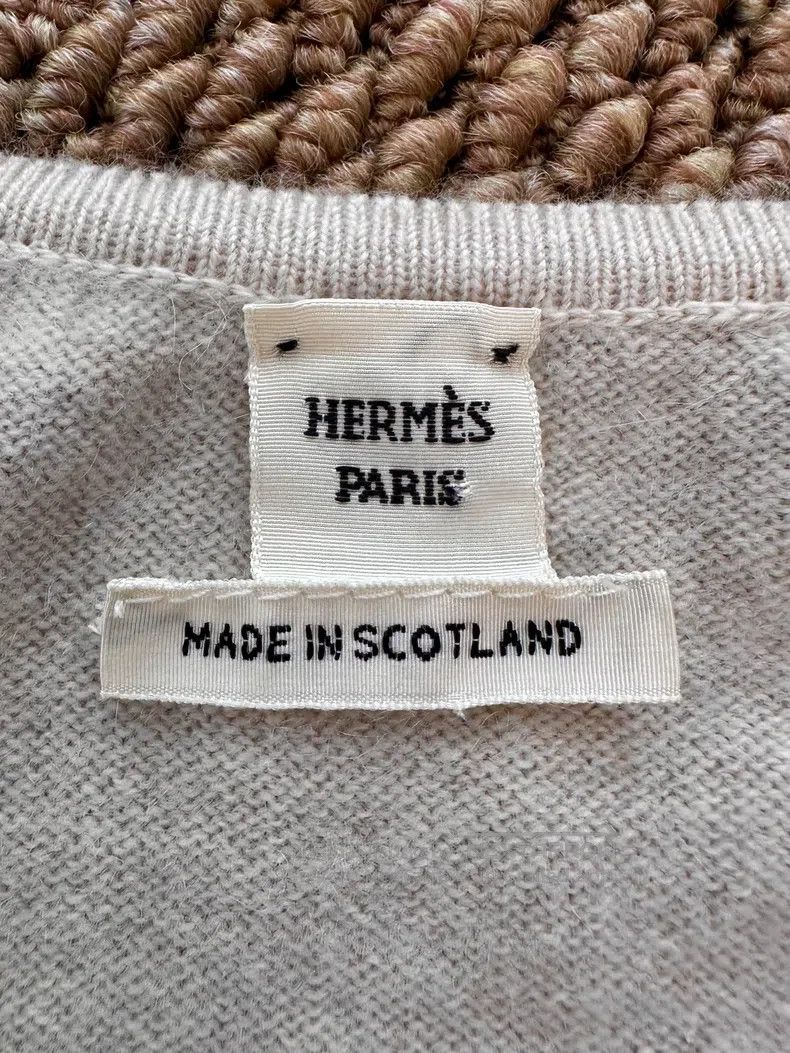 Hermes Hermes Margiela Era Cashmere Sleeveless Knit Top - Oatmeal Size S / US 4 / IT 40 - 8 Thumbnail
