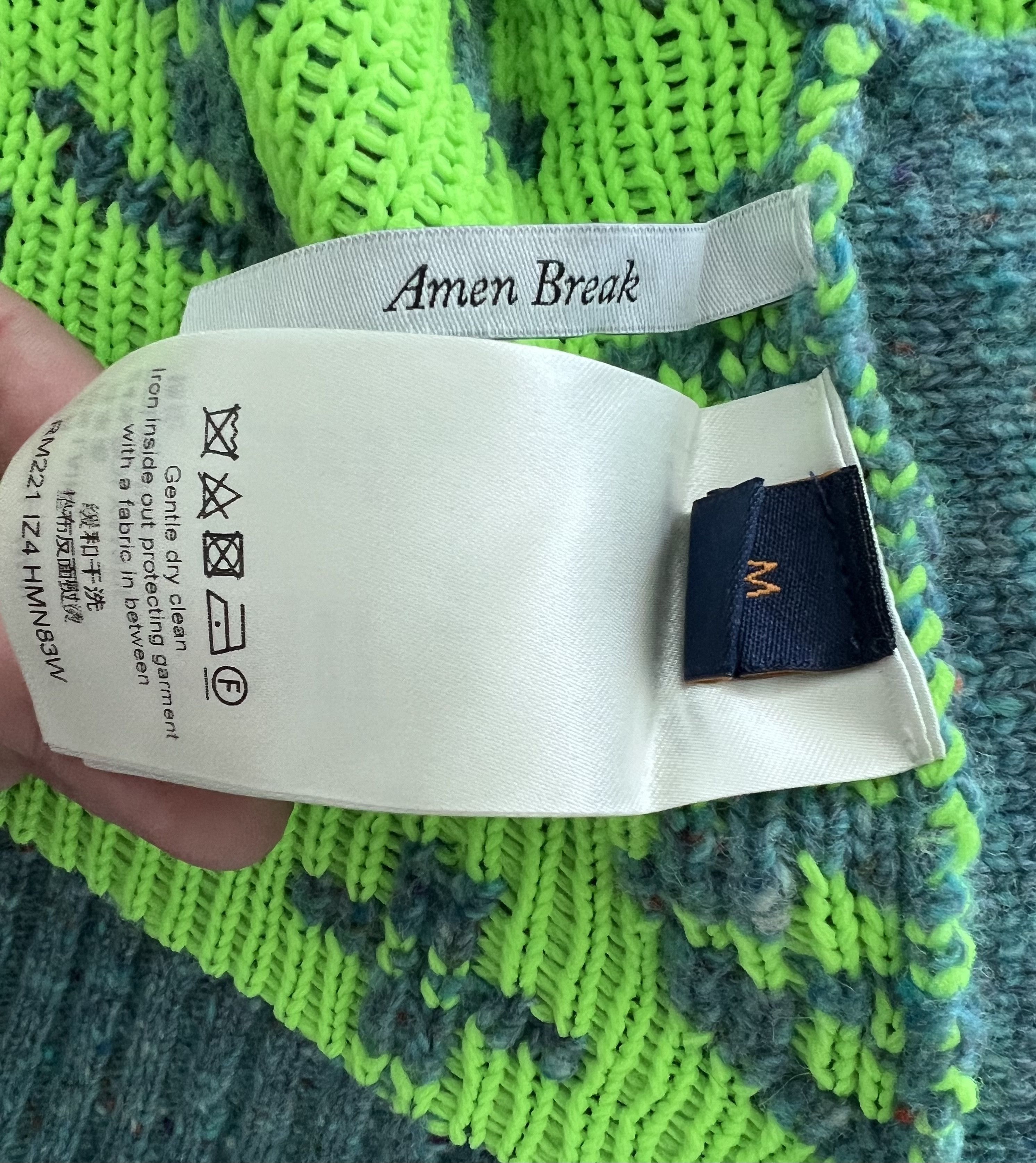 Louis Vuitton LOUIS VUITTON VIRGIL ABLOH TURQUOISE/ GREEN CARDIGAN 2021 Size US M / EU 48-50 / 2 - 3 Thumbnail