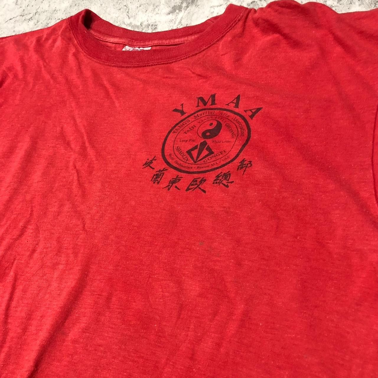 Other Red vintage 90s YMCA T-shirt tshirt Size US XL / EU 56 / 4 - 3 Thumbnail