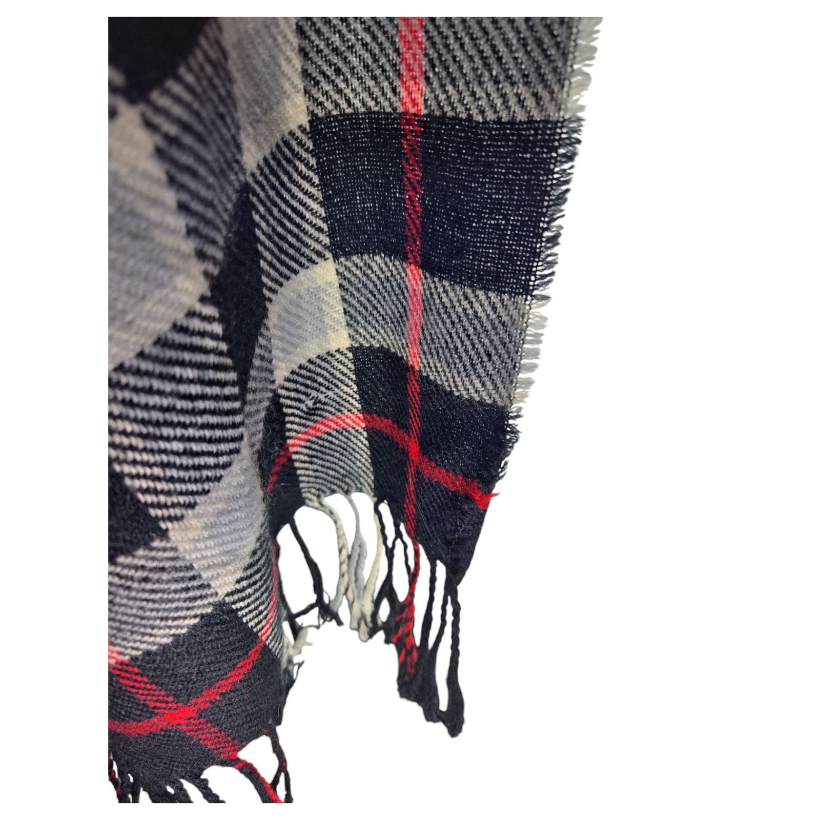 Other Just Jamie | Plaid, Fringed Shawl | Size OS Size ONE SIZE - 4 Thumbnail