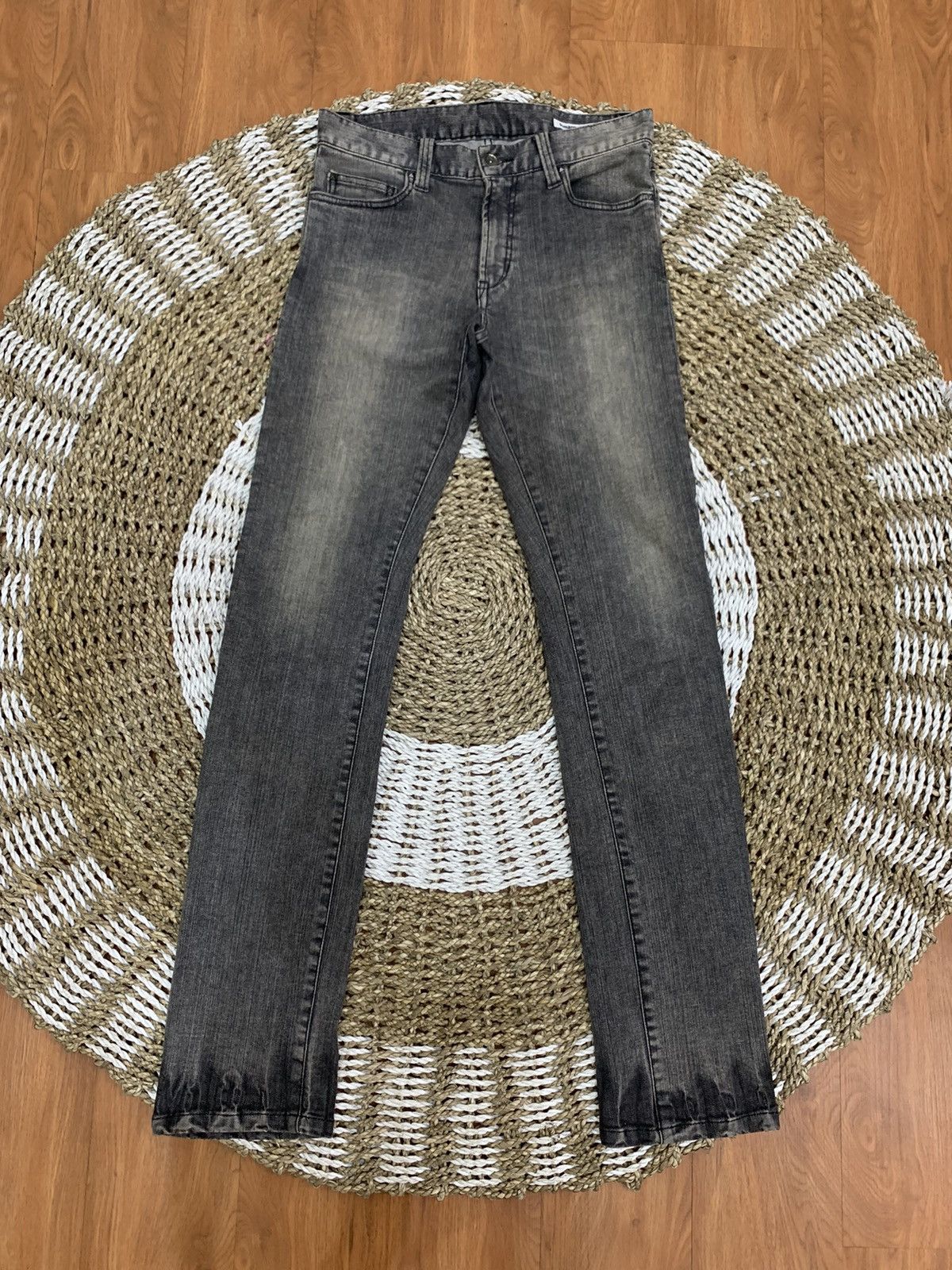 image of Seditionaries x Vintage Semantic Design Studded Distressed Jeans in Grey, Men's (Size 30)