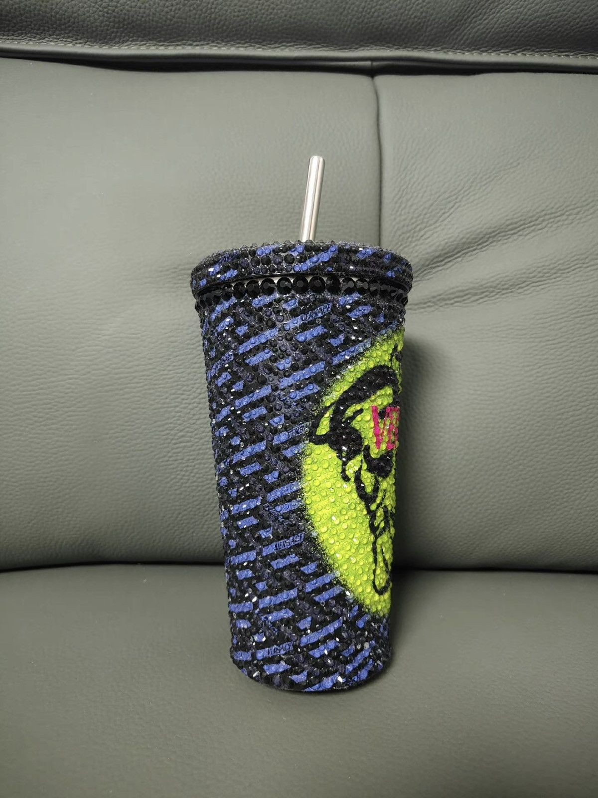 Versace Medusa Logo Swarovski Crystal Metal Travel Mug Cup Size ONE SIZE - 2 Thumbnail