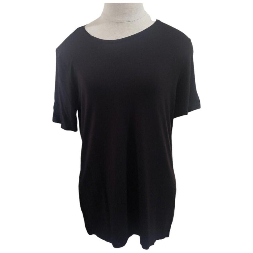 Nordstrom CT1820 Nordstrom Black Lightweight Tee XL Size XL / US 12-14 / IT 48-50 - 1 Thumbnail