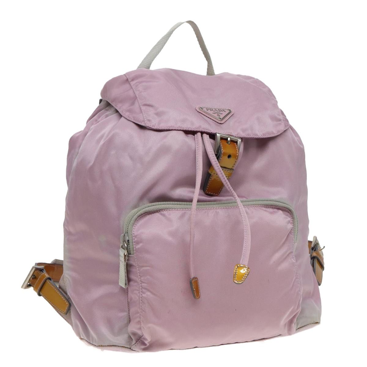 Prada PRADA Backpack Nylon Pink Size ONE SIZE - 1 Thumbnail