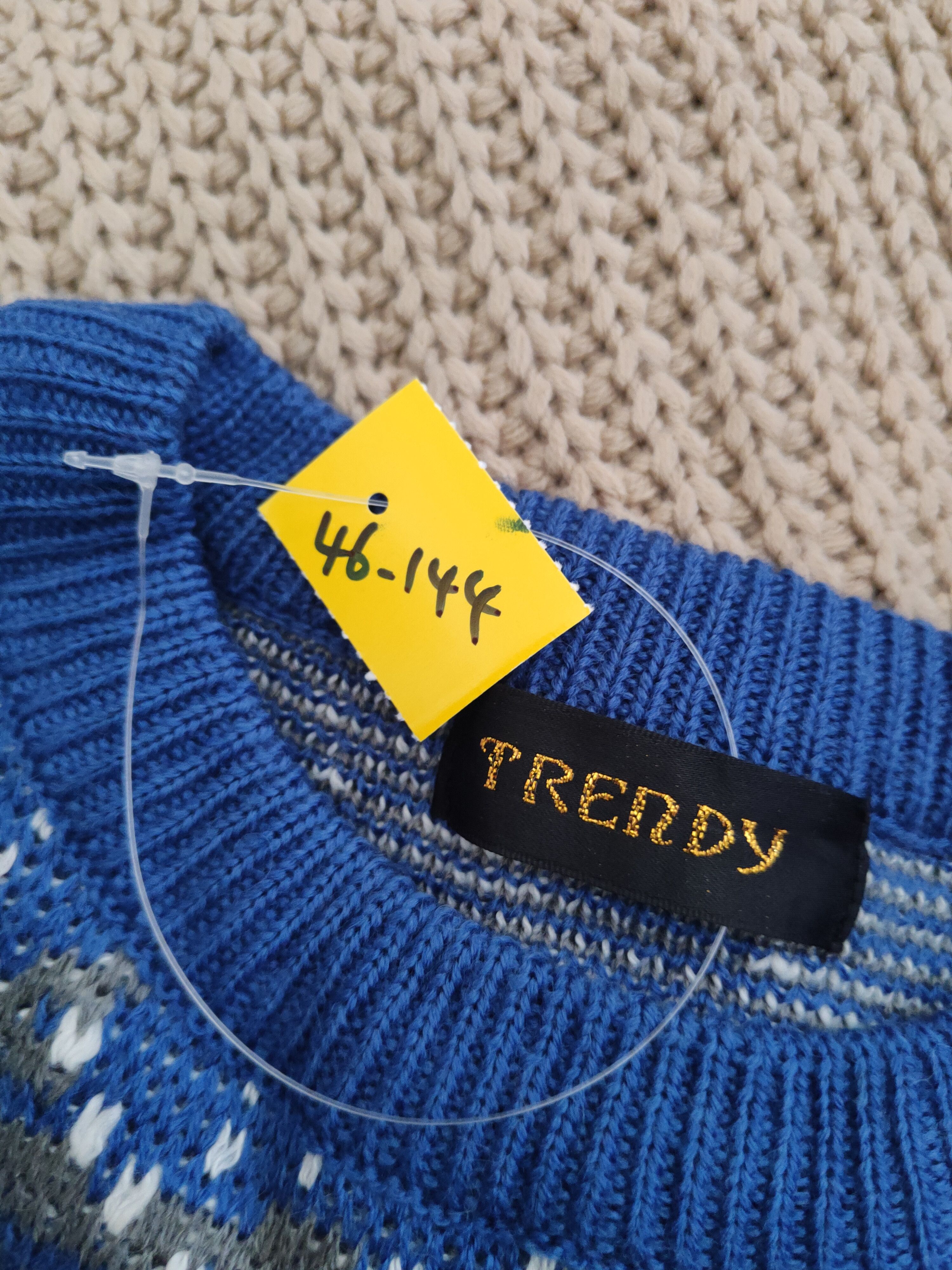 Japanese Brand DL Trendy Blue Knitwear Sweatshirts #46-144 Size US M / EU 48-50 / 2 - 11 Thumbnail