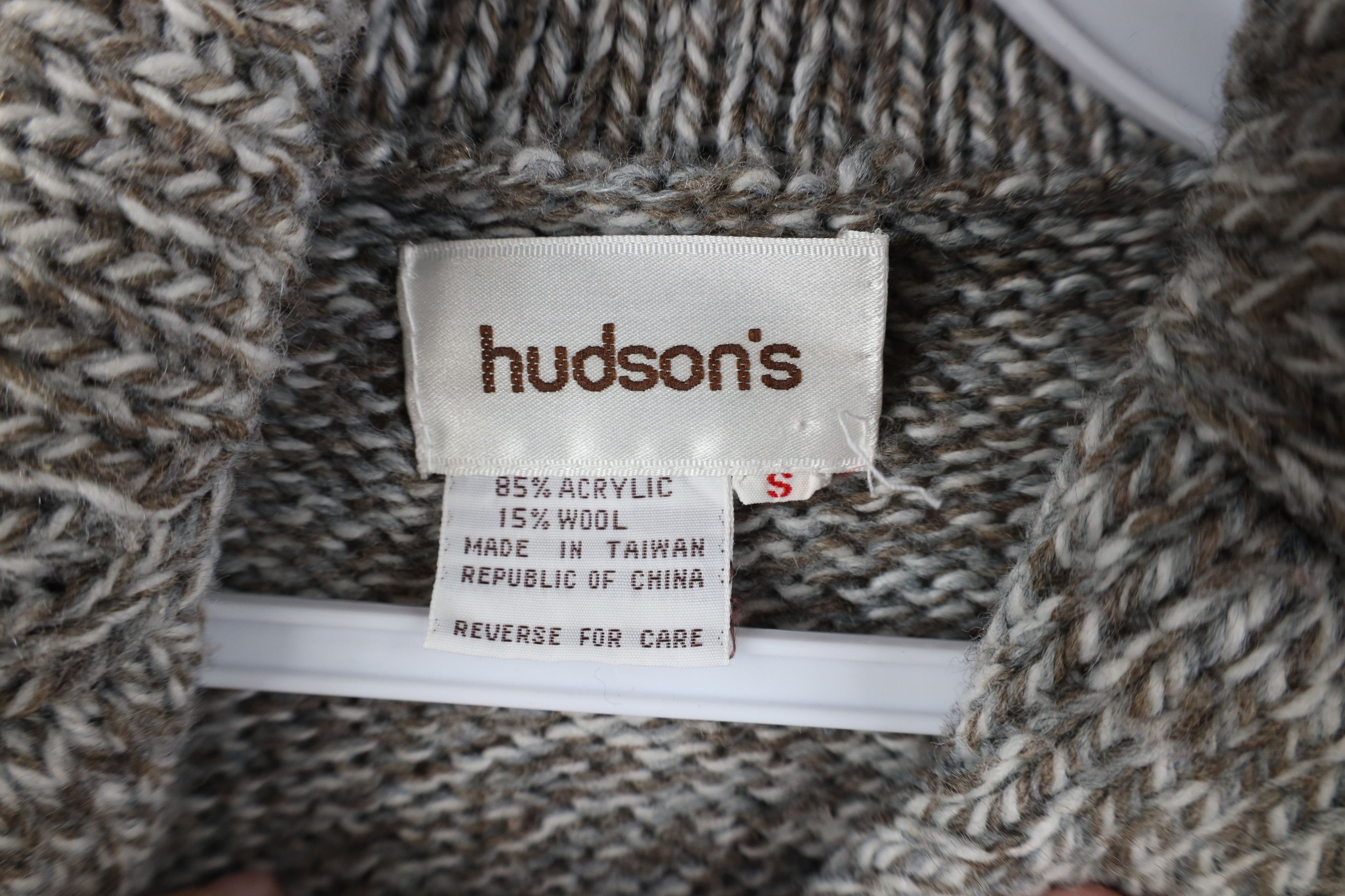 Vintage Vintage 70s Streetwear Wool Blend Knit Shawl Sweater Gray Size S / US 4 / IT 40 - 5 Thumbnail