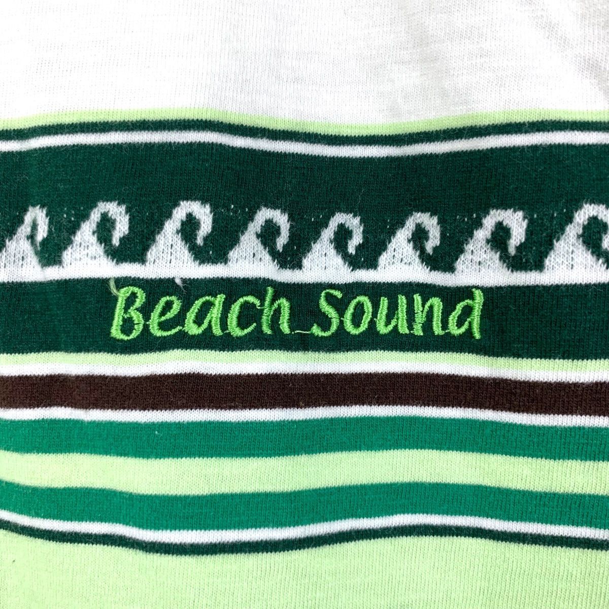 Vintage Vintage BEACH SOUND WAVE Monogram Polo Tee Shirt Size US M / EU 48-50 / 2 - 3 Thumbnail