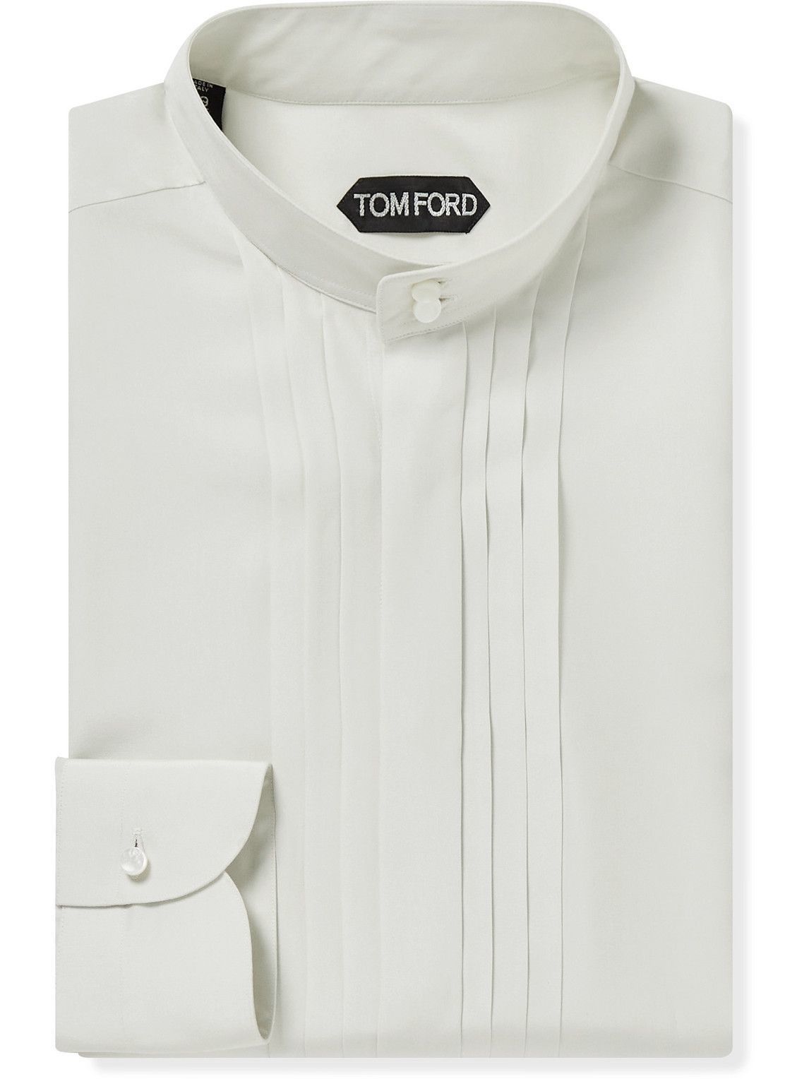 Tom Ford o1y0425 Solid Color Shirt in Off White Size US M / EU 48-50 / 2 - 1 Thumbnail