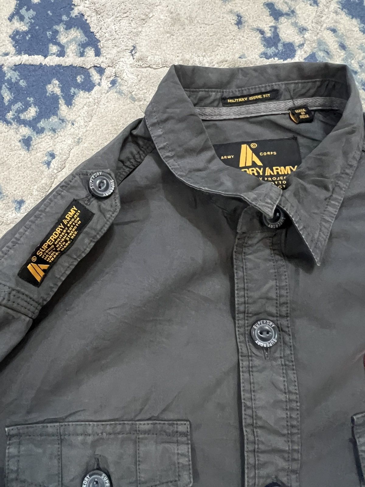 Superdry Superdry Army Military Issue Fit Shirt Size US XL / EU 56 / 4 - 5 Thumbnail