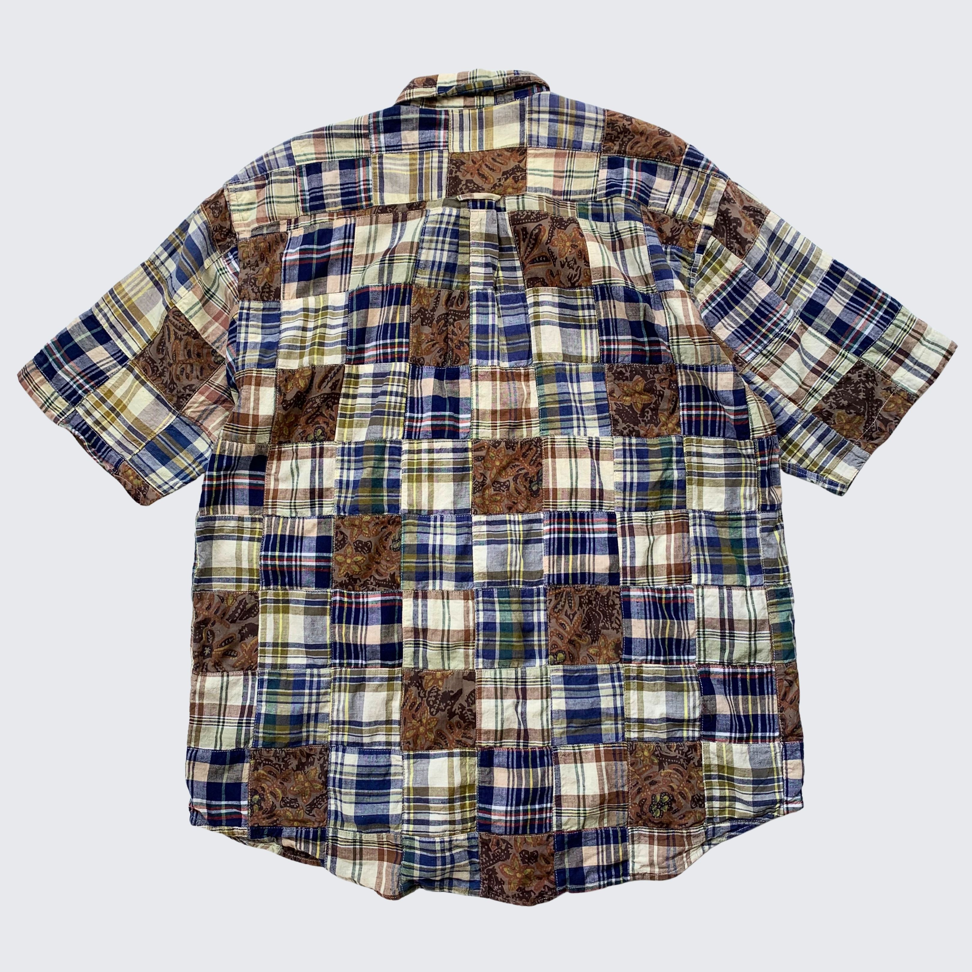 Nautica Patchwork Plaid 1990s Nautica Jeans USA Button Shirt Size US L / EU 52-54 / 3 - 8 Thumbnail