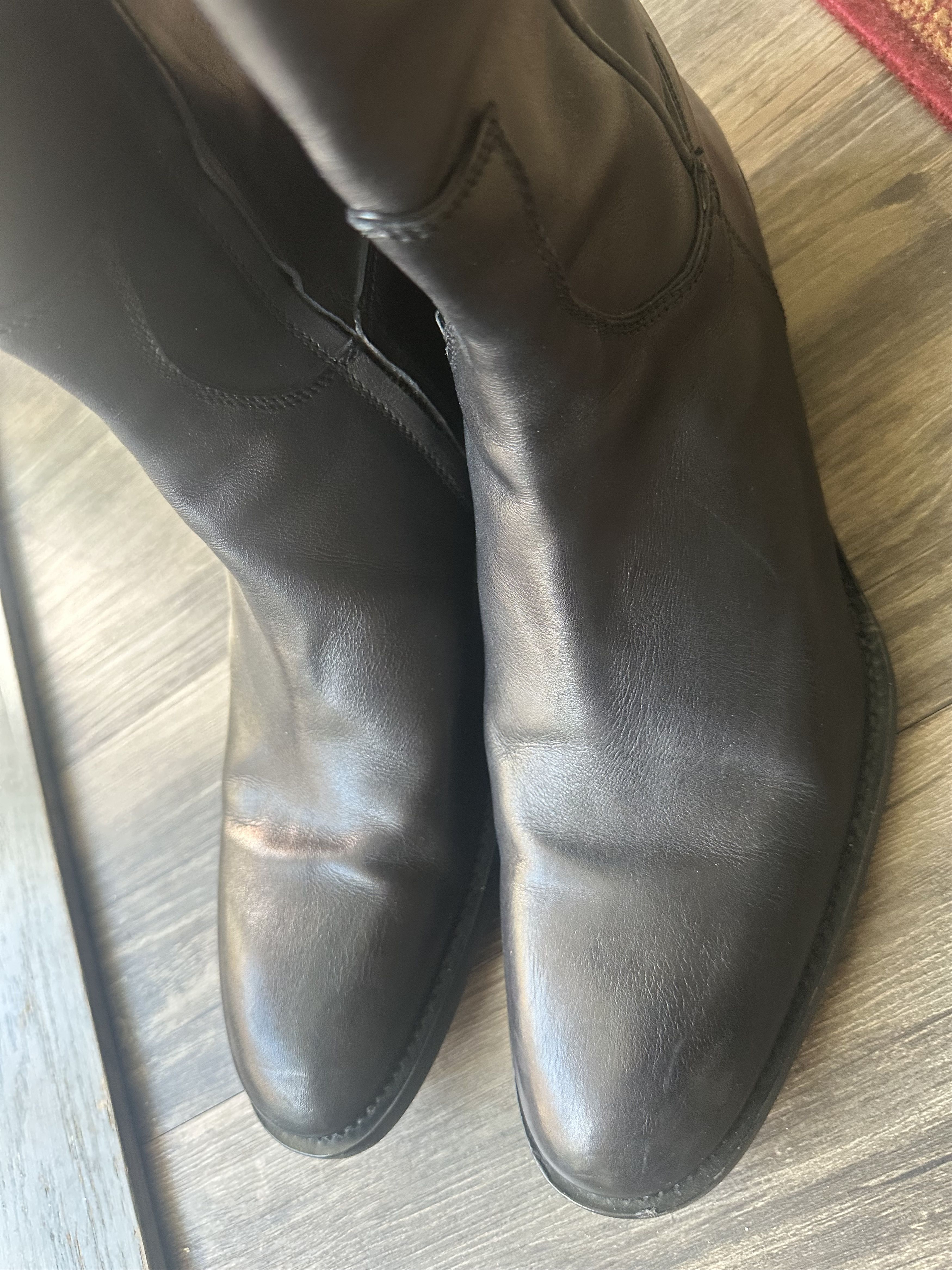 Dsquared2 DSQUARED2 Tall Sleek Leather Western Boots Size US 10 / EU 43 - 3 Thumbnail