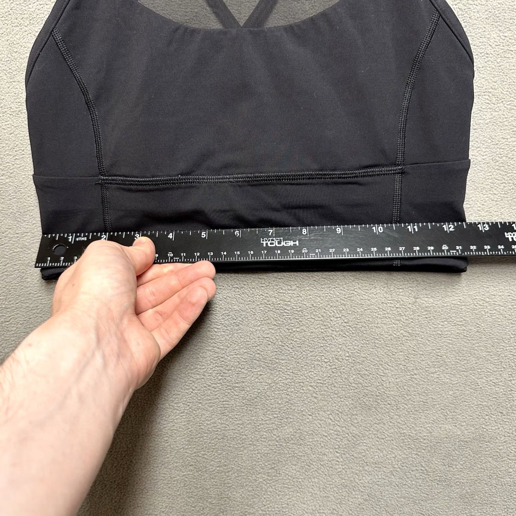 Lululemon Lululemon Clip In Long Line Bra Lift Womens Size 6 Black Luxtreme Performance Size ONE SIZE - 5 Thumbnail