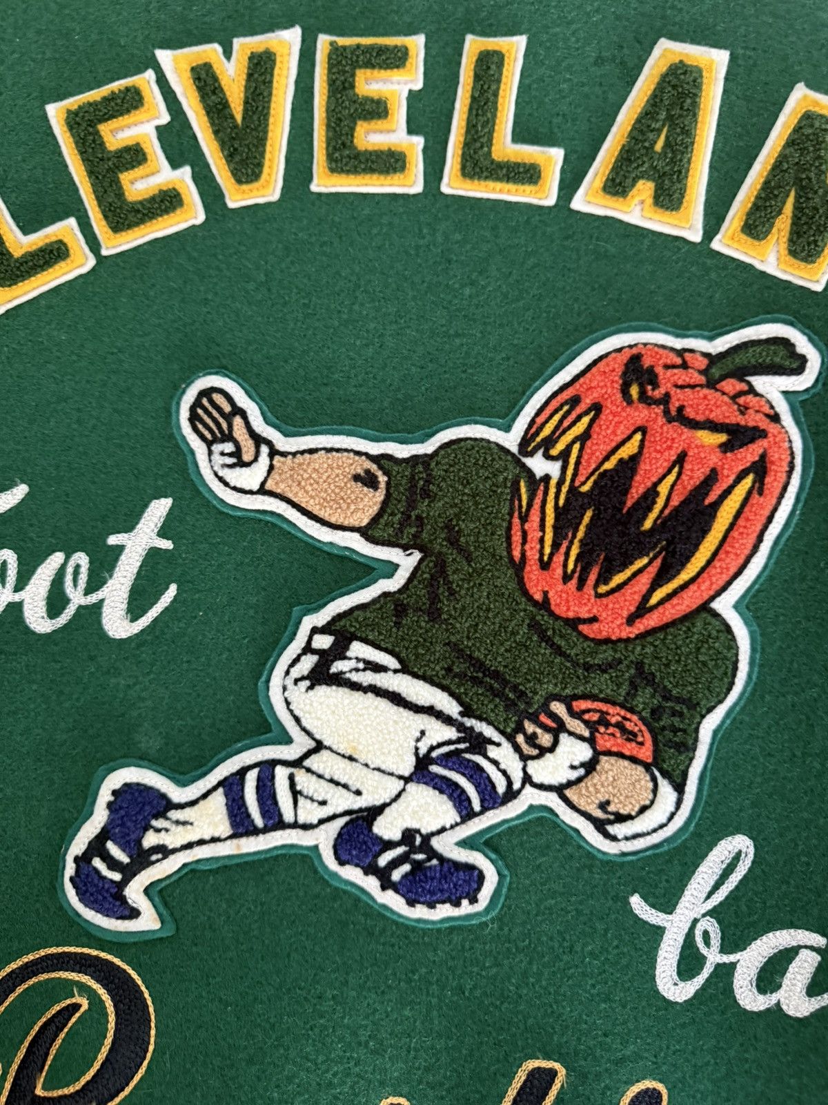 Whitesville Whitesville “Cleveland Pumpkins” Halloween Varsity Jacket Size US L / EU 52-54 / 3 - 9 Thumbnail