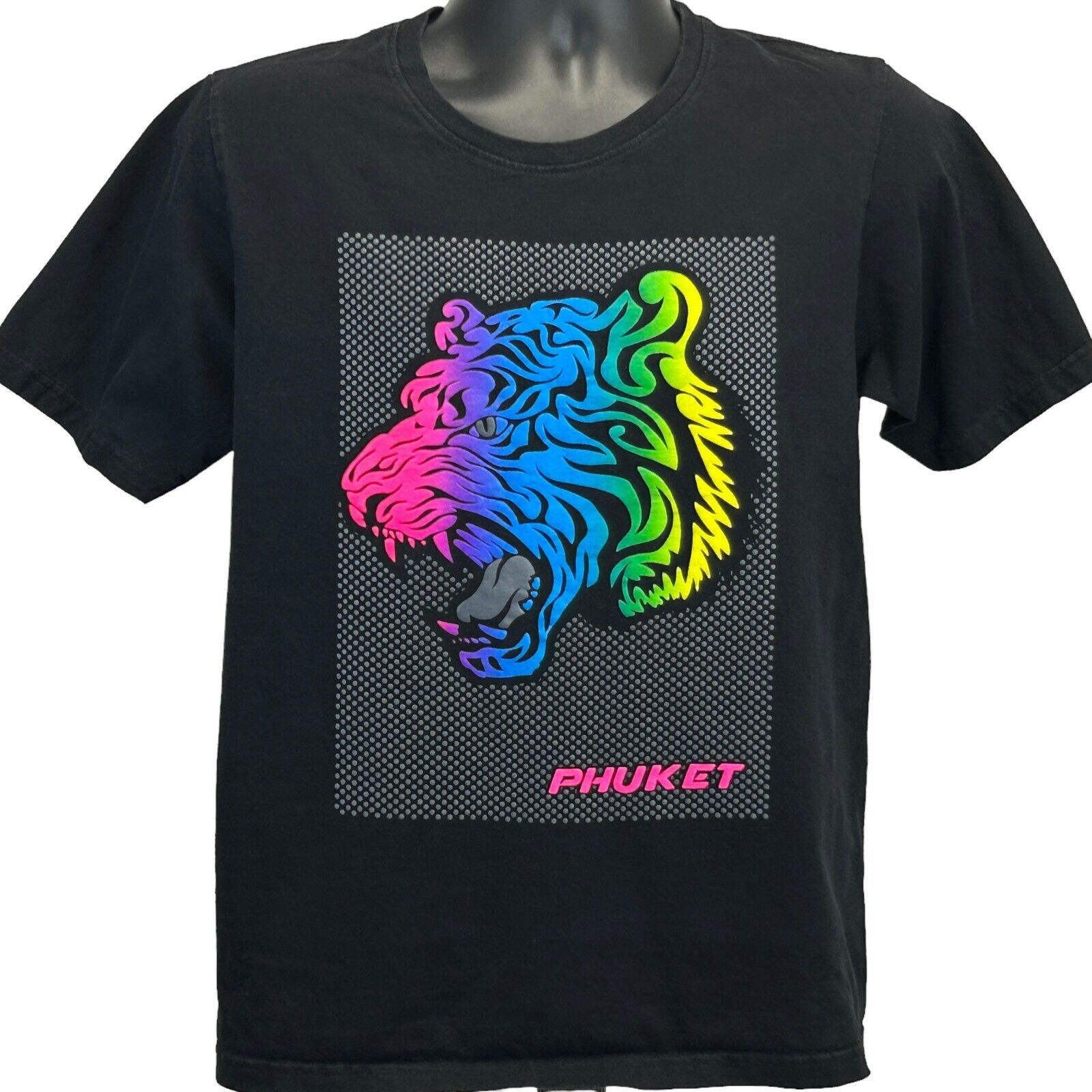 Other Phuket Thailand T Shirt Mens M Medium Black Tiger Size US M / EU 48-50 / 2 - 2 Thumbnail