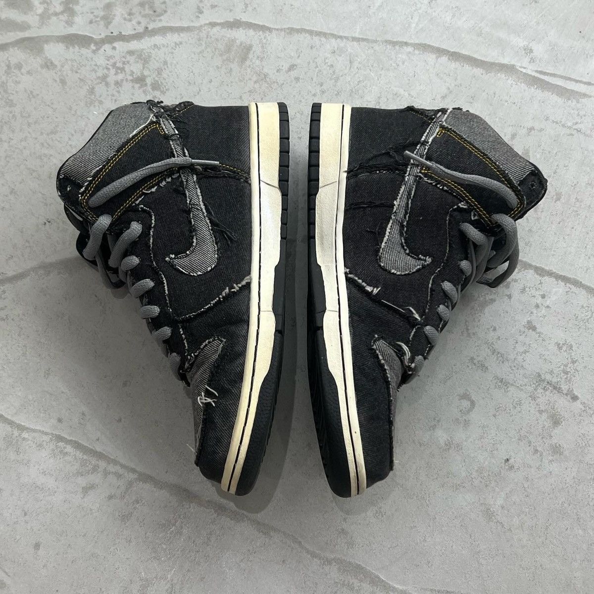 Nike Nike Dunk High CL Black Denim Size US 10.5 / EU 43-44 - 3 Thumbnail