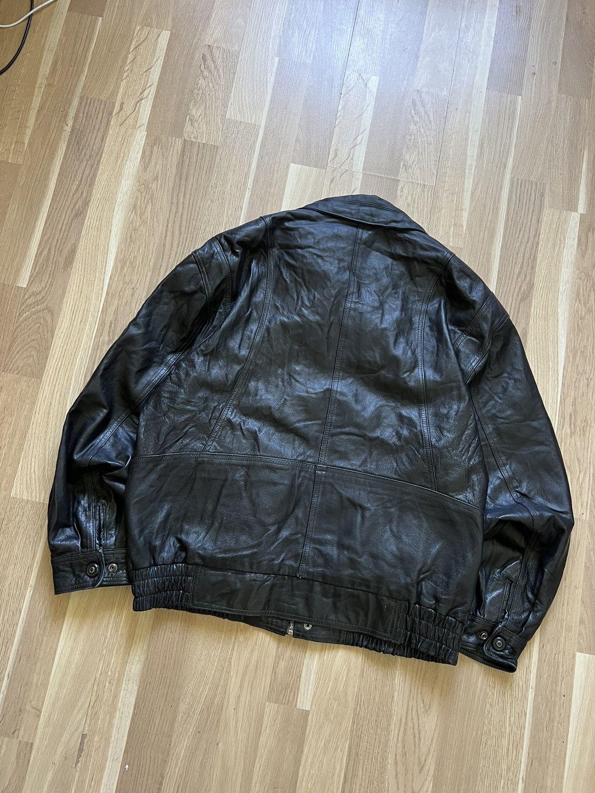 Vintage Vintage avant garde lgb style bomber leather jacket 90s Size US M / EU 48-50 / 2 - 6 Thumbnail