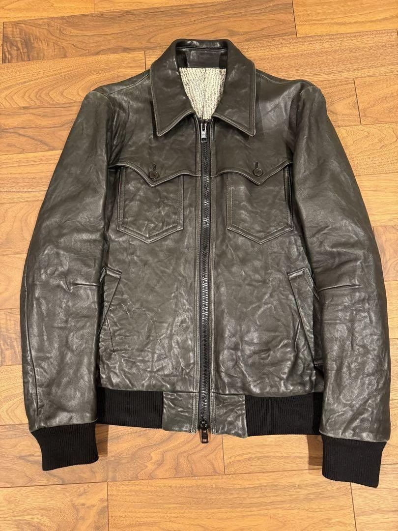 ジャケット・アウター NUMBER (N)INE 08aw cow leather coat Men's Number (N)ine Leather Jackets | Grailed