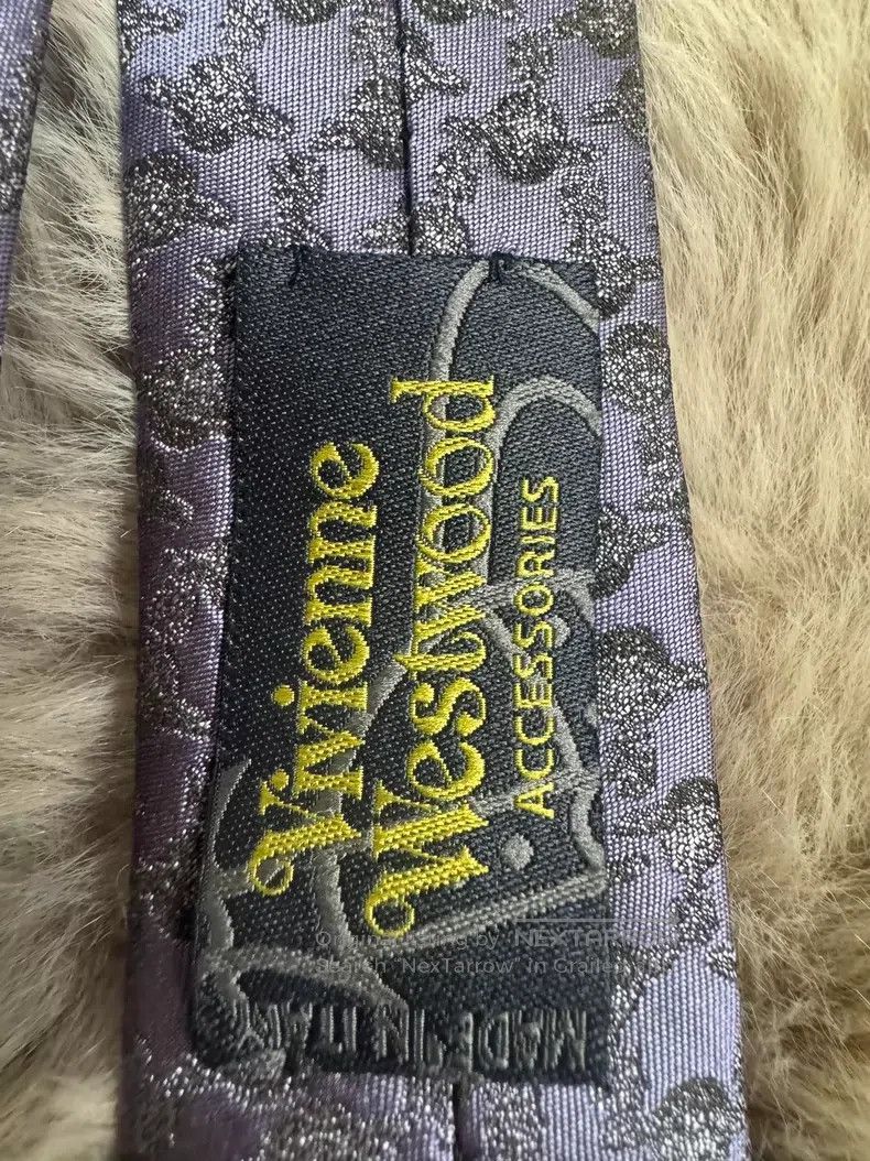 Vivienne Westwood Vivienne Westwood Purple all-over printed logo tie Size ONE SIZE - 4 Thumbnail