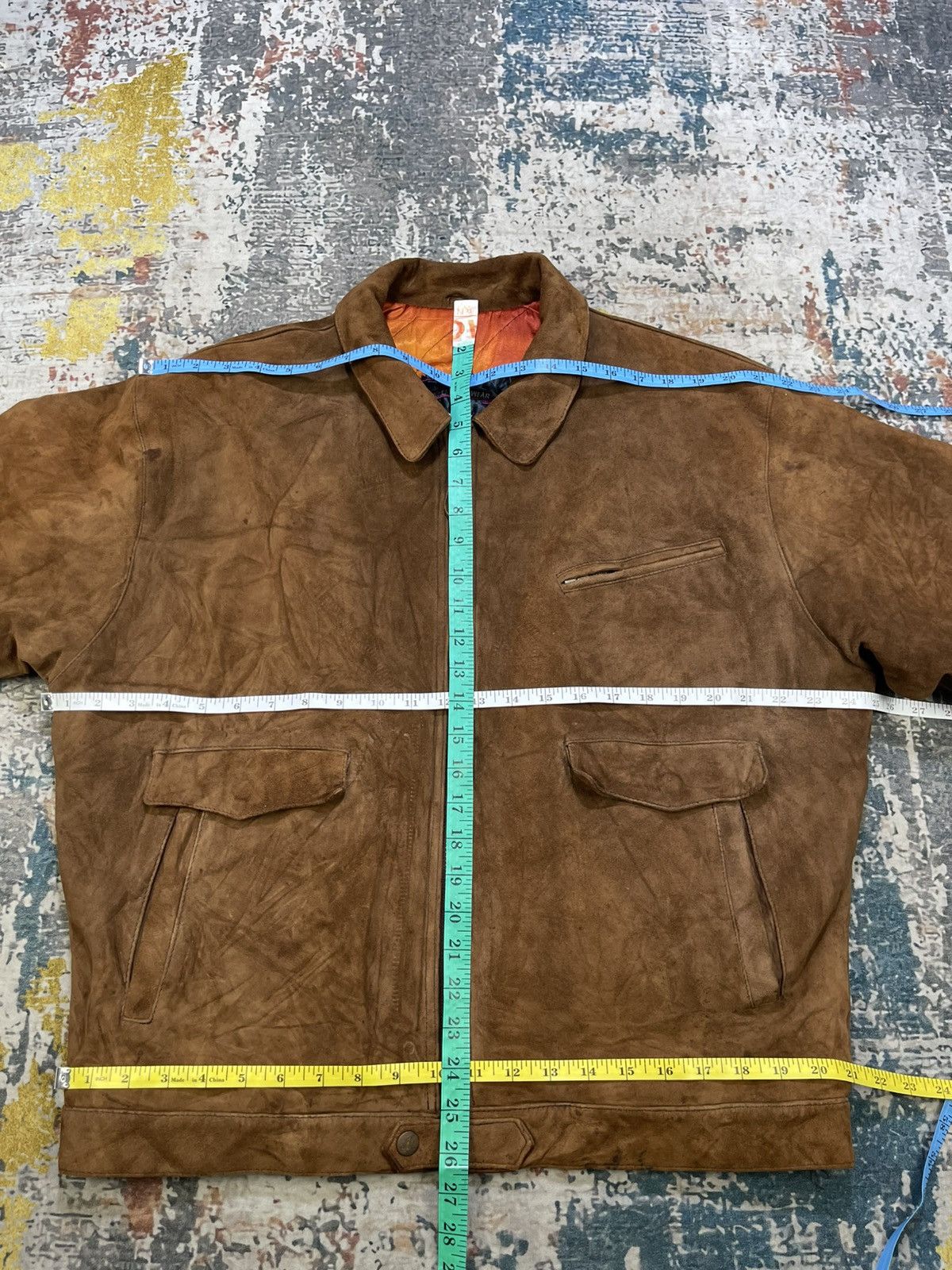 Genuine Leather Vintage Ashville Suede Leather Biker Jackets Size US L / EU 52-54 / 3 - 12 Thumbnail