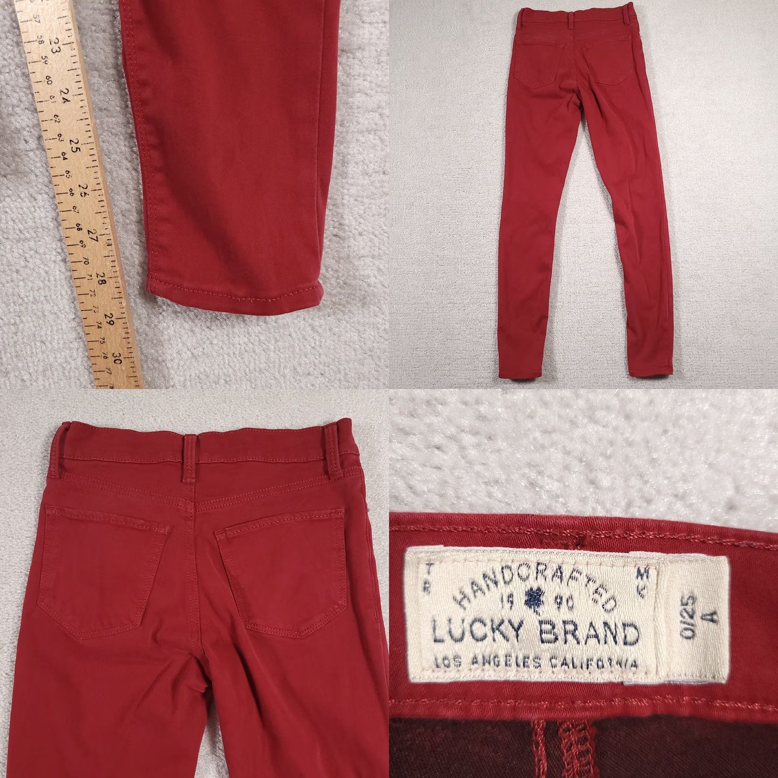 Lucky Brand Lucky Brand Jeans Brooke Legging Womens 0/25 Low Rise Ankle Stretch Size 25" / US 0 / IT 36 - 8 Thumbnail