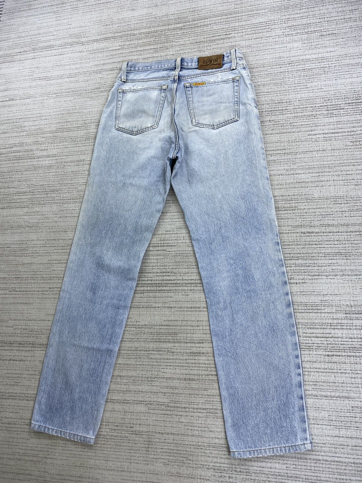 Edwin × Japanese Brand × Vintage Vintage Edwin Light Blue Straight Cut Denim Pants Size US 28 / EU 44 - 9 Thumbnail