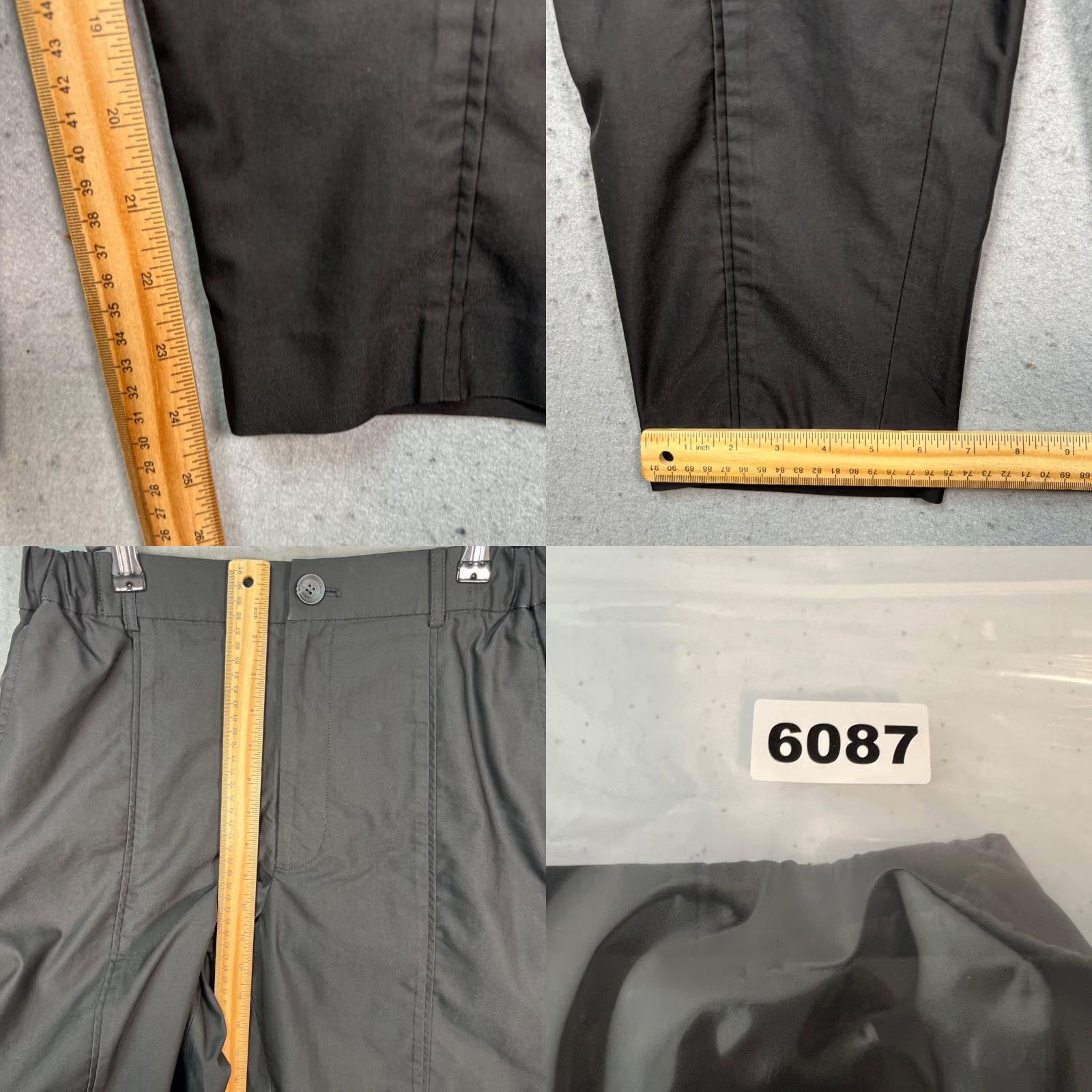 Vintage Dept Anonym Mens Small Black Cropped Tapered Leg Pants Cotton Blend Cropped Pants Fashionable Mens Slim Fit Black Cotton Polyester Size 28" / US 6 / IT 42 - 8 Thumbnail