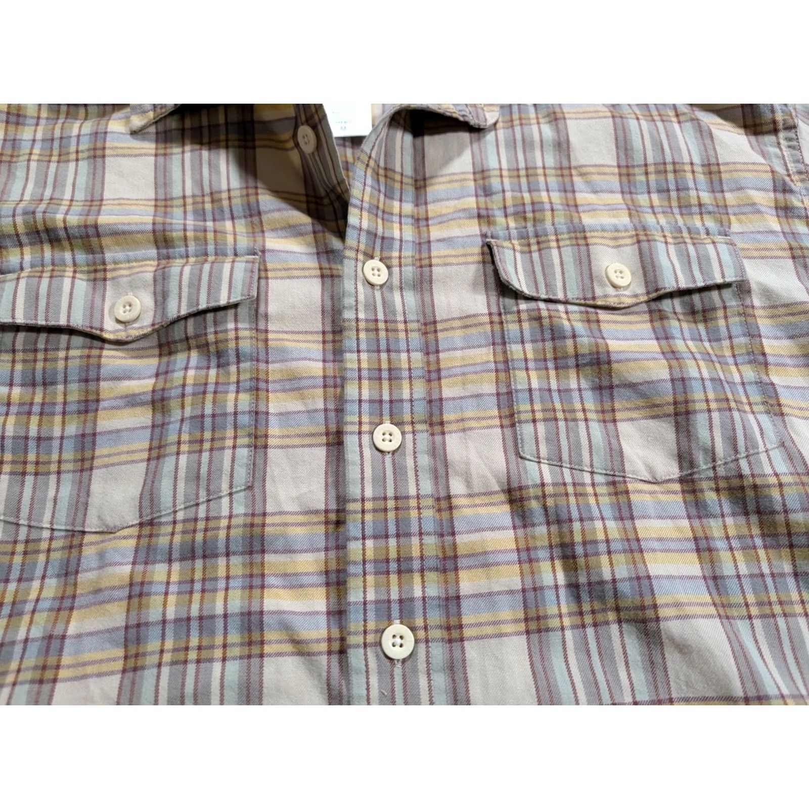 Patagonia Patagonia Shirt Mens M Lightweight Fjord Flannel Button-Up Long Sleeve Plaid Gray Cotton Casual Outdoor Classic Nature Outdoor Size US M / EU 48-50 / 2 - 4 Thumbnail