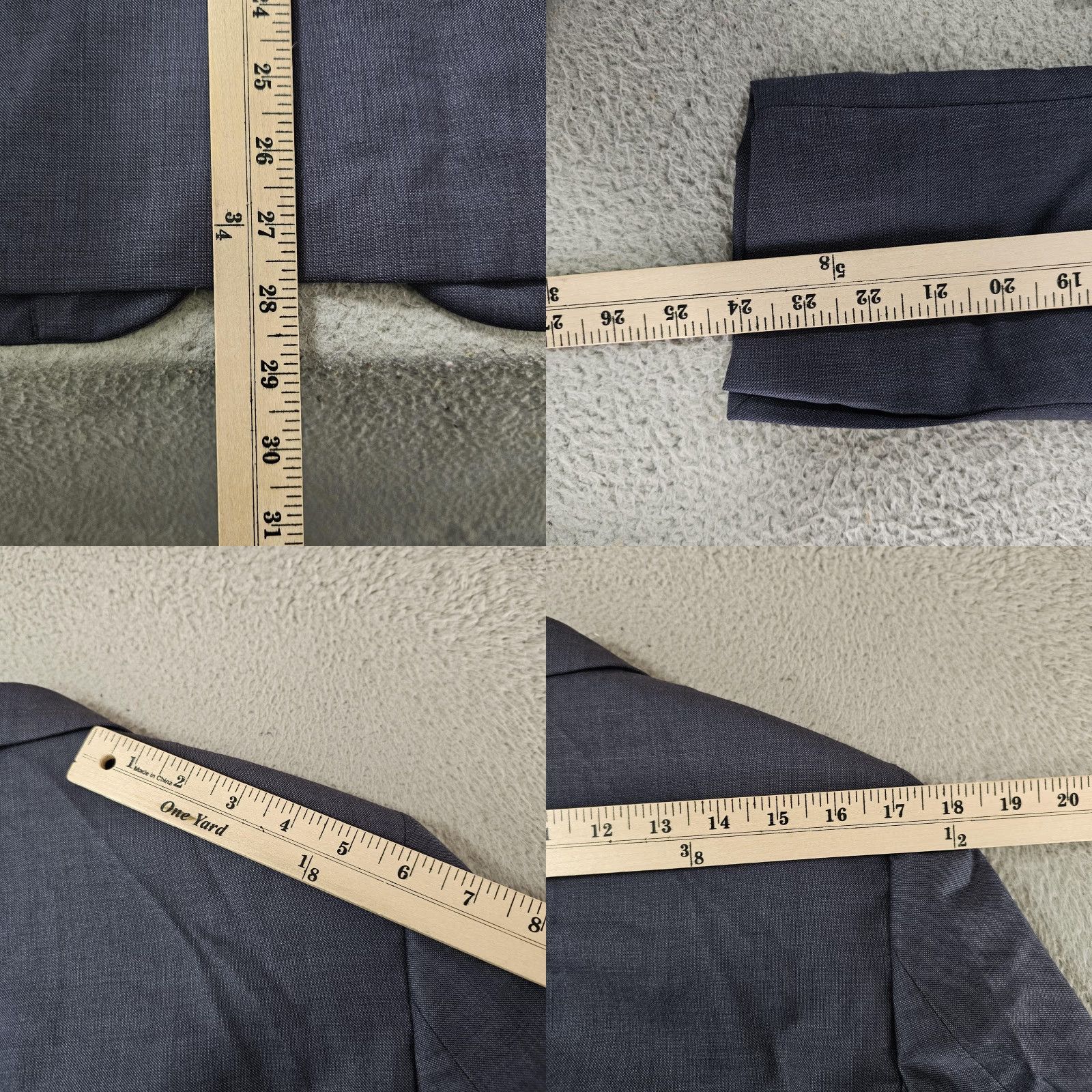 J.Crew J.Crew Thompson Suit Jacket Mens 36S Navy Wool Two Button Blazer Notch Lapel Size 36R - 8 Thumbnail