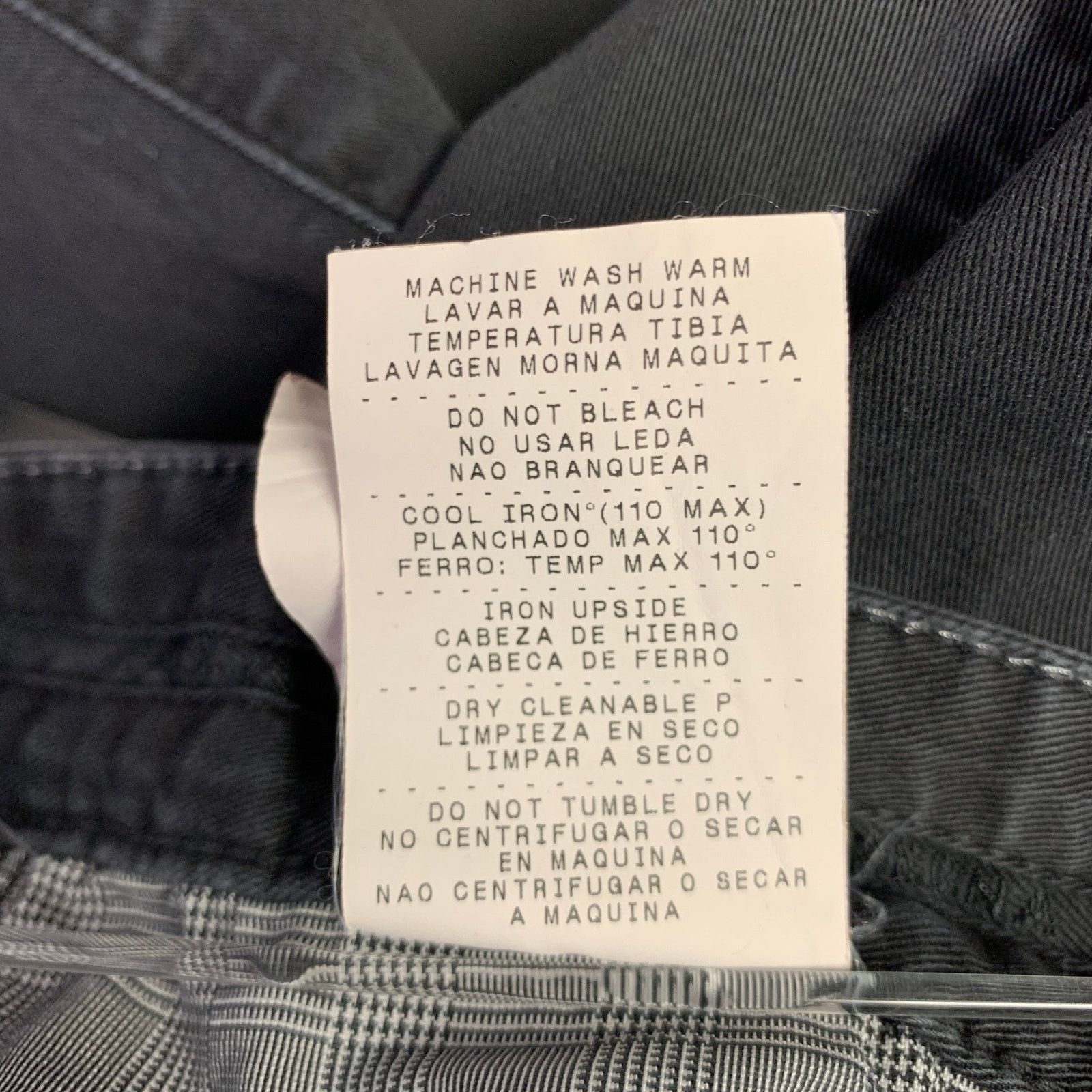 Ermenegildo Zegna ERMENEGILDO ZEGNA Size 33 Black Cotton Blend Straight Jeans Size US 33 - 7 Thumbnail