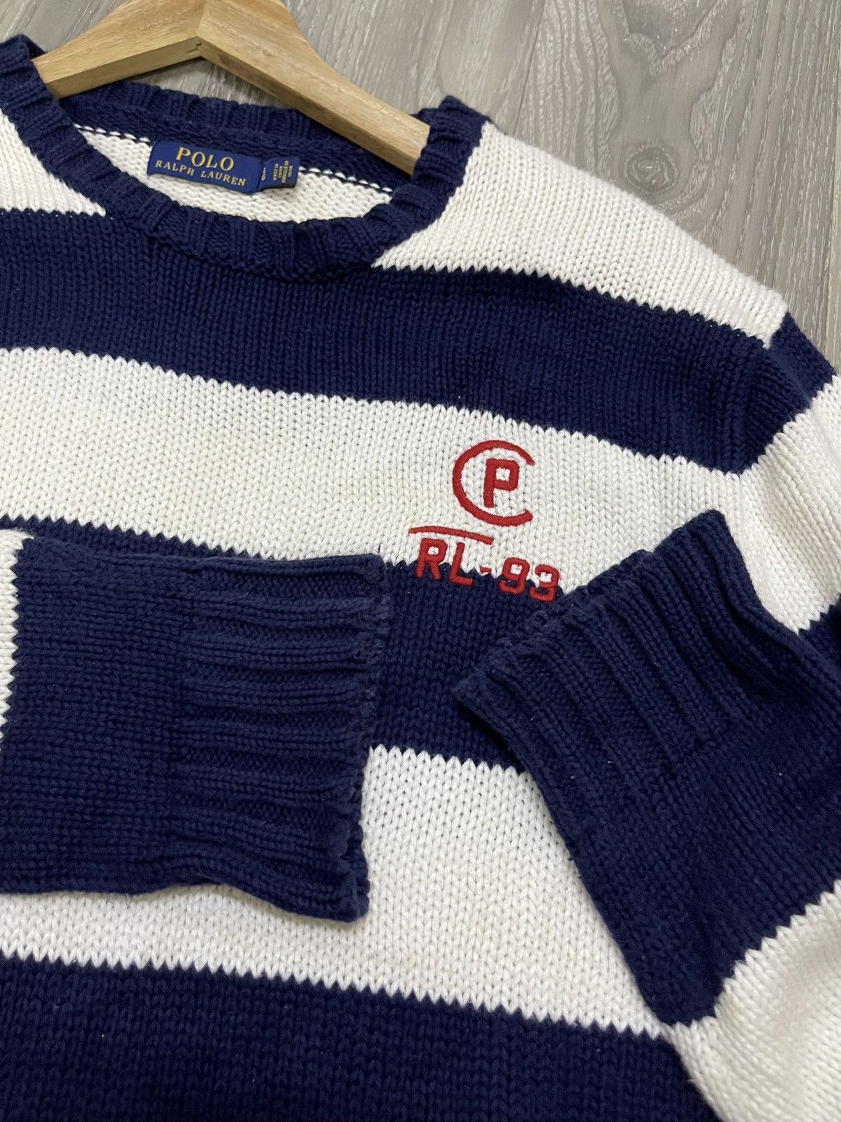 Polo Ralph Lauren Polo Ralph Lauren CP RL-93 Knitted Jumper (L) Size US L / EU 52-54 / 3 - 18 Thumbnail