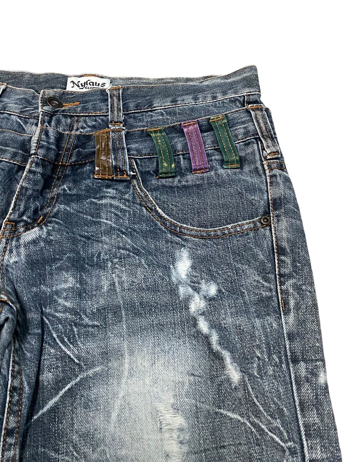 Other Japanese brand X nylaus double waist jeans Size US 32 / EU 48 - 6 Thumbnail