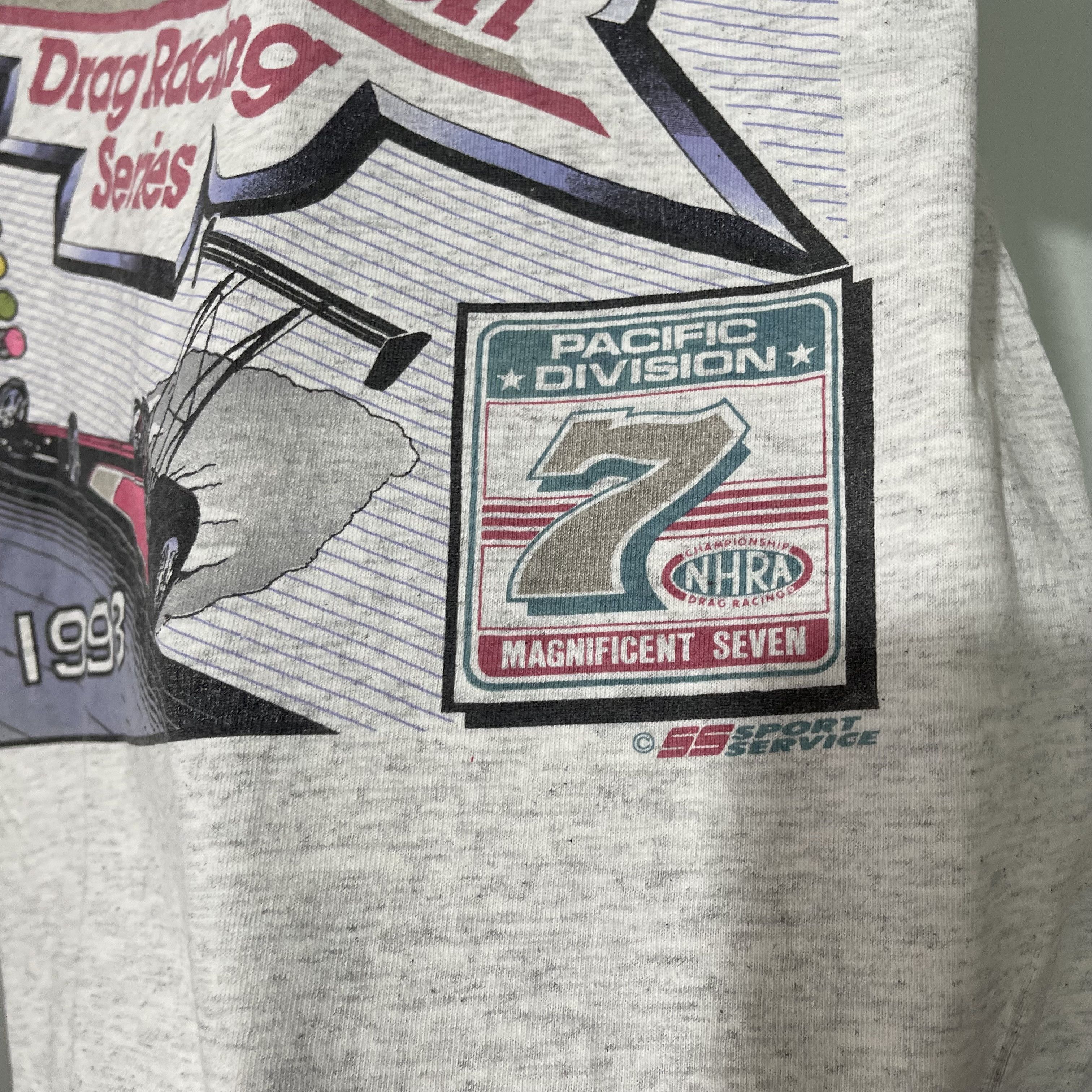 NASCAR Vintage 1993 NHRA Winston Drag Racing Series Shirt Size US L / EU 52-54 / 3 - 3 Thumbnail