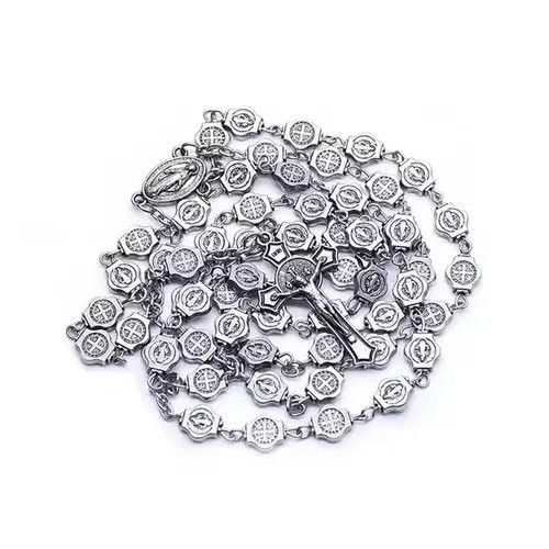 Other × Vintage Saint Benedict Rosary Necklace Chain Catholic Church Jesus Size ONE SIZE - 2 Thumbnail