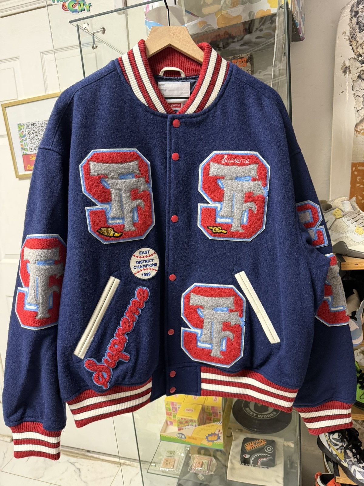Supreme Supreme Drill Team Varsity Jacket Size US XL / EU 56 / 4 - 1 Thumbnail