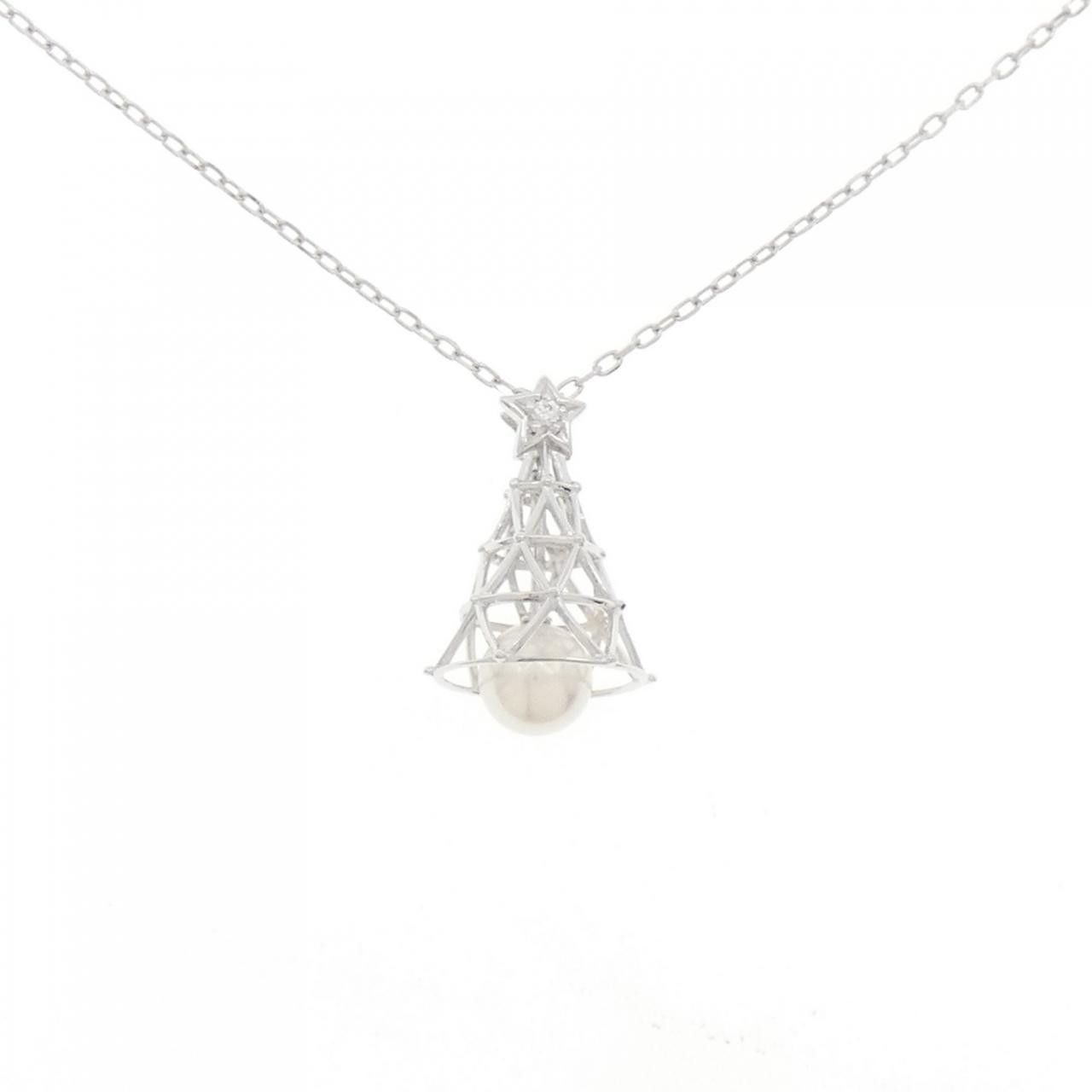 Mikimoto Mikimoto Akoya Pearl Au750 Necklace Precious Metal Necklace DUTY FREE for USA