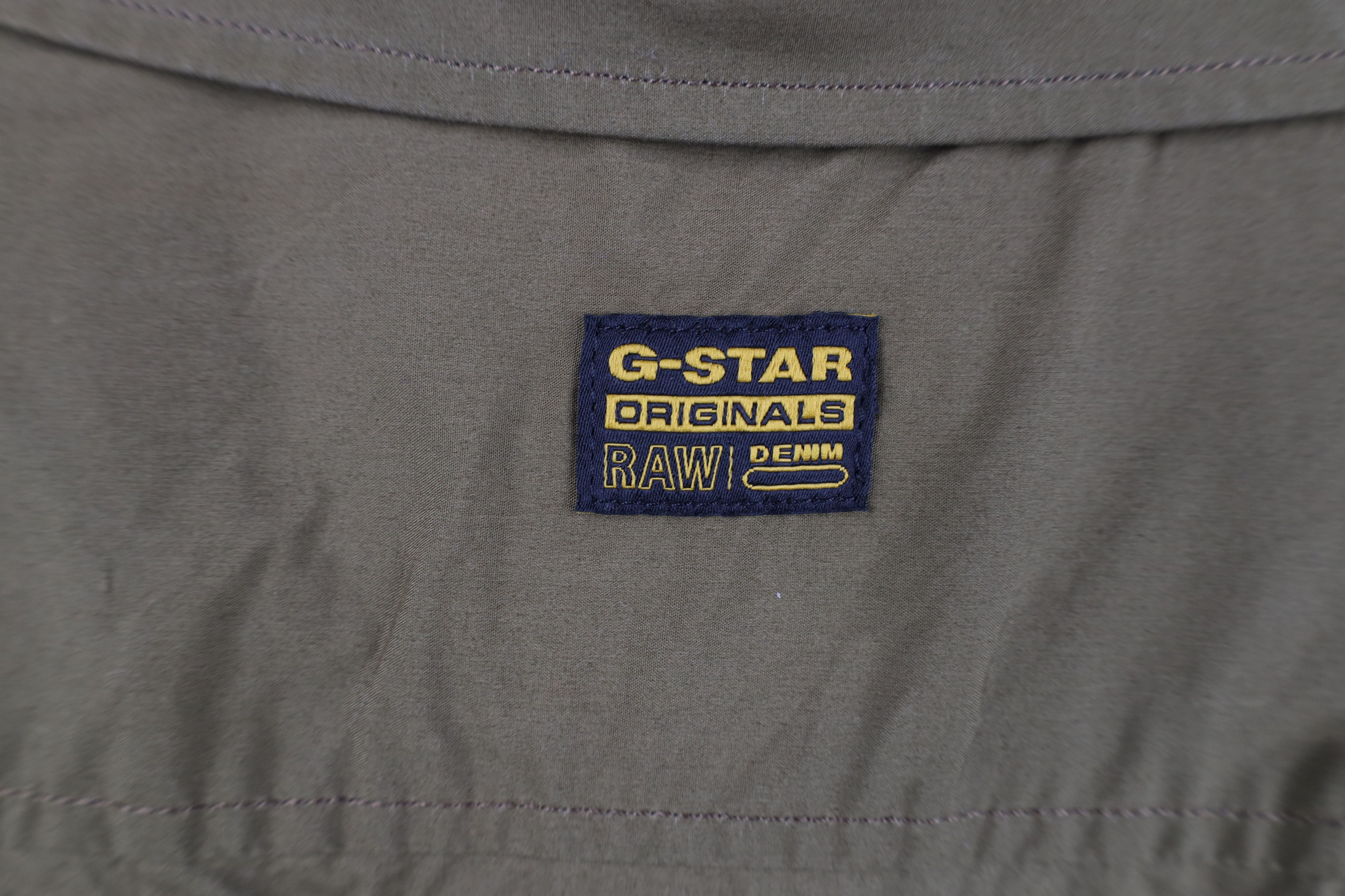 G-Star G Star Raw Spell Double Pocket Collared Button Shirt Green Size US L / EU 52-54 / 3 - 11 Thumbnail
