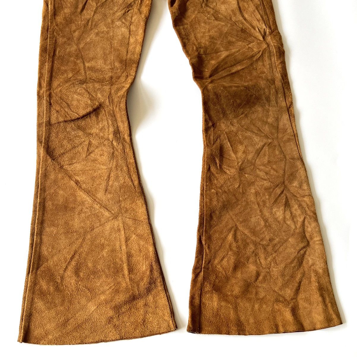 Other Vtg.SANTA FE Suede Flare Pants 70s Size US 28 / EU 44 - 3 Thumbnail