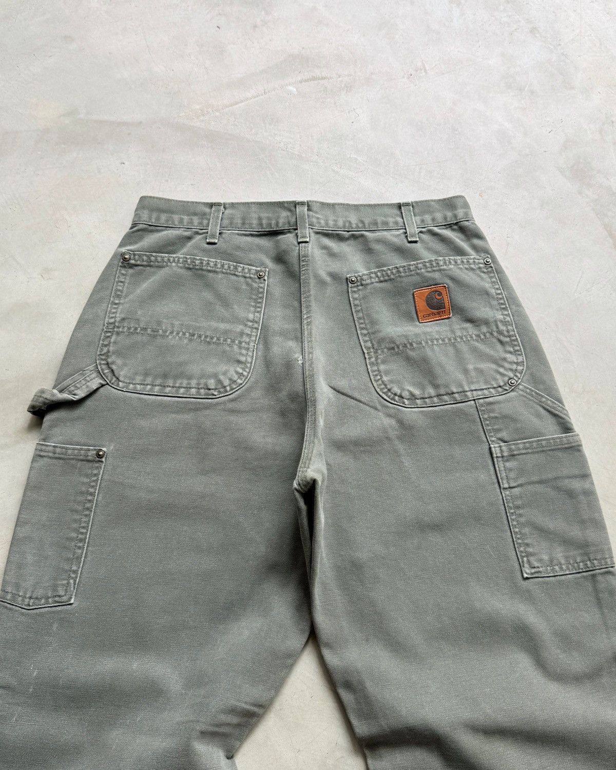 Carhartt VTG Carhartt Doubleknee B136 MOS Big logo ⭐️ Size US 32 / EU 48 - 8 Thumbnail