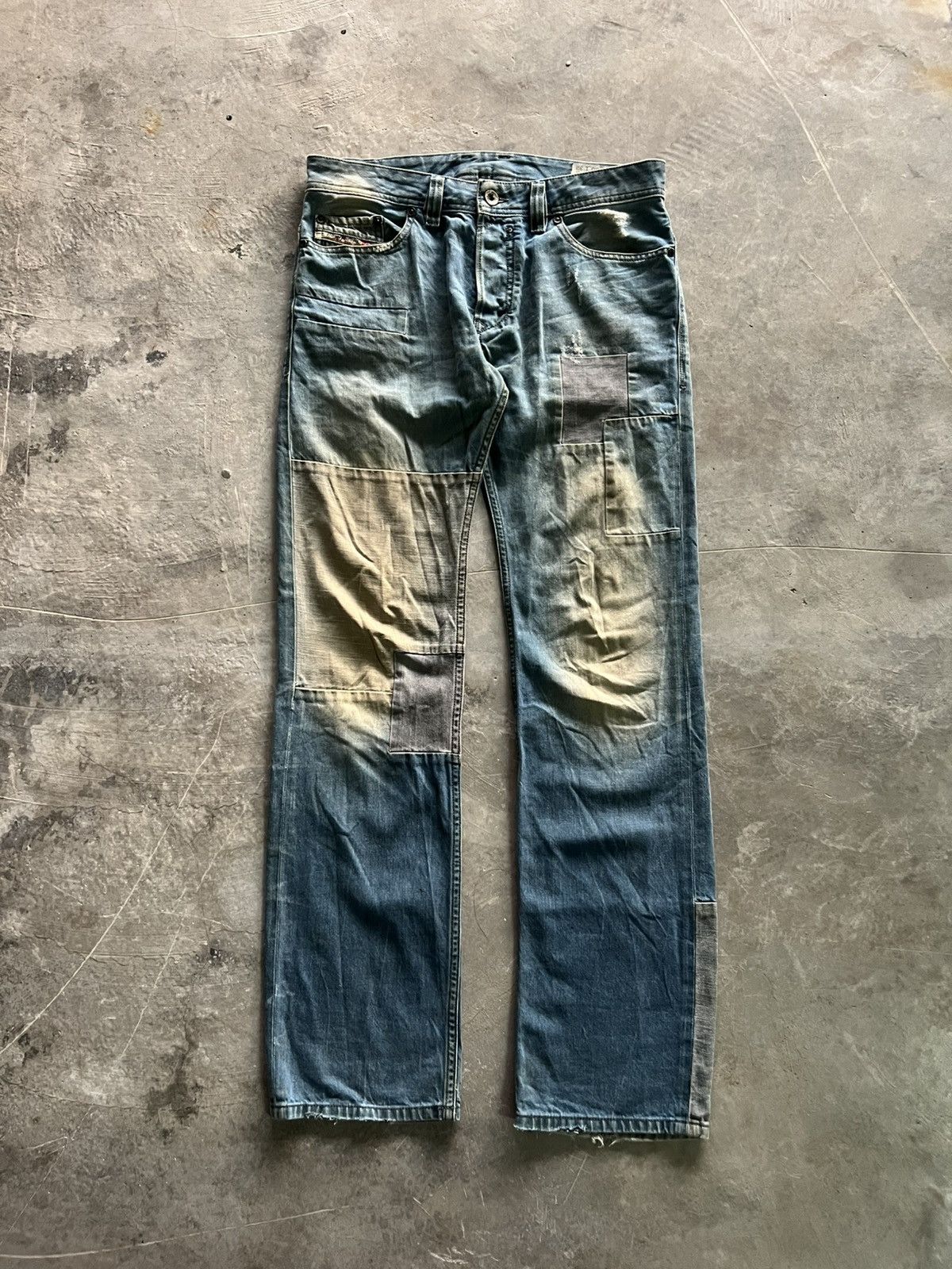 Diesel Diesel industries patchwork rusty stain dirty style jeans Size US 30 / EU 46 - 1 Thumbnail