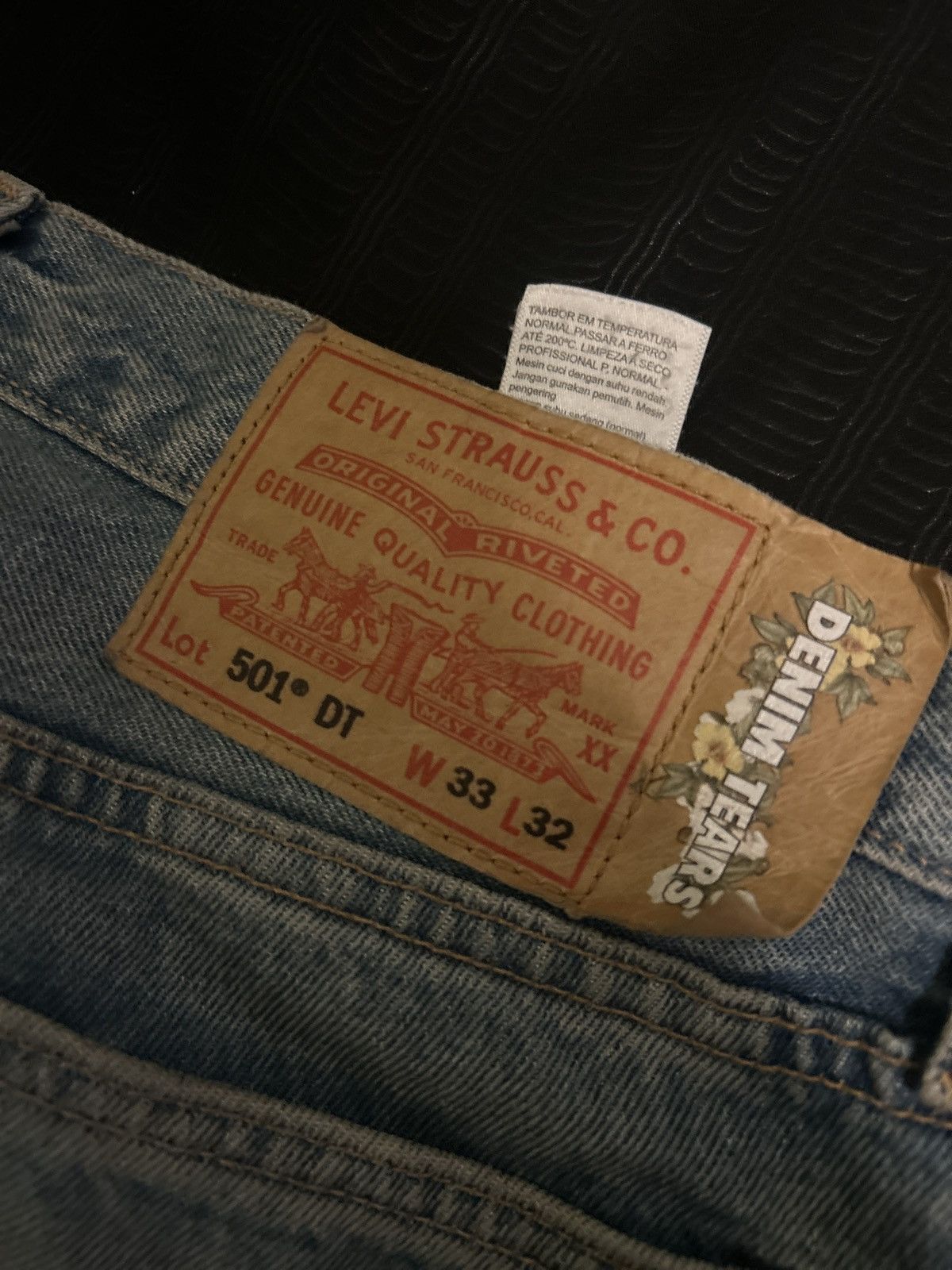 DENIM TEARS Denim Tear Jeans size 33x32 Size US 33 - 5 Thumbnail