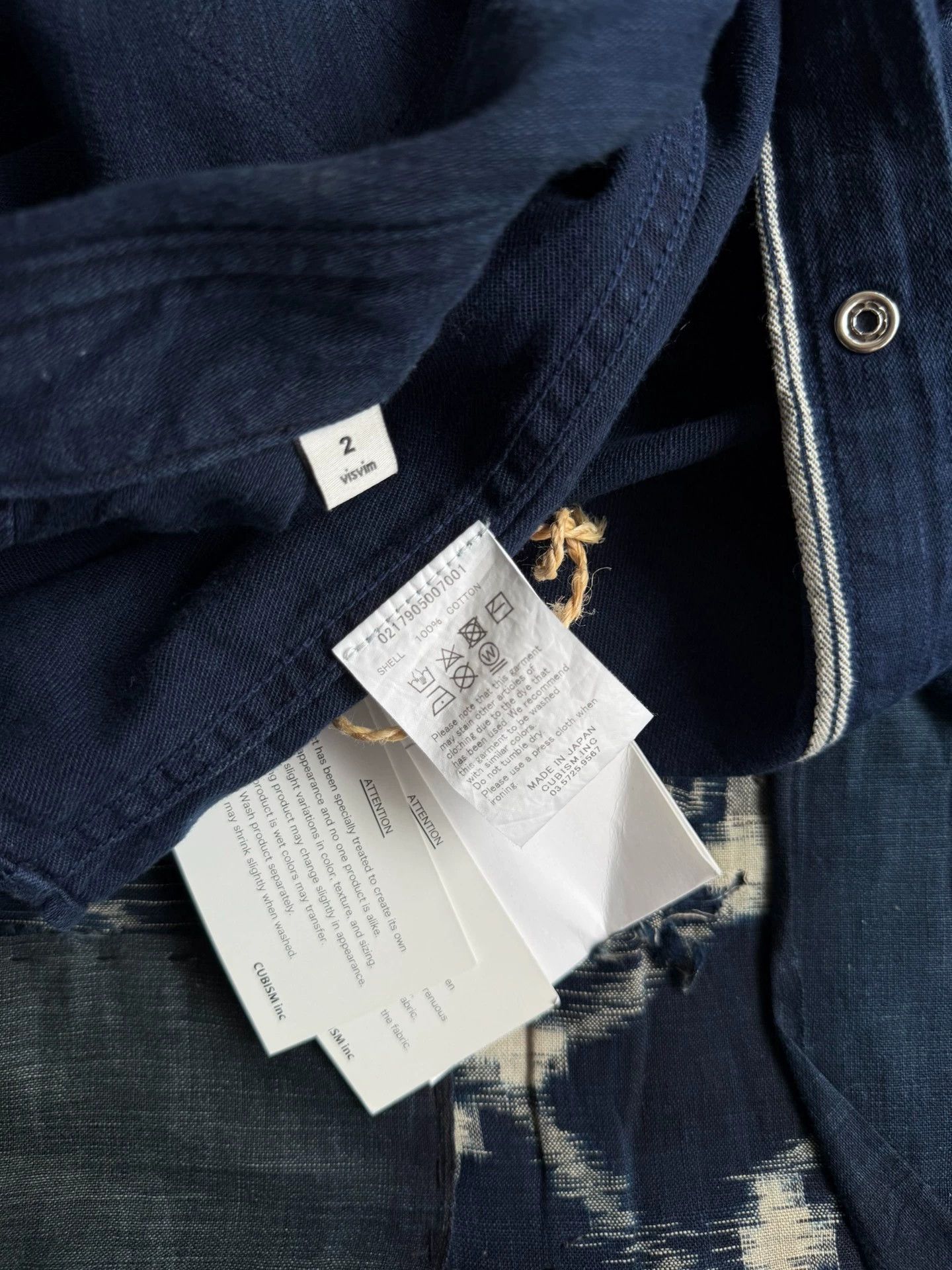 Visvim VISVIM 17AW ICT Indigo Dyed Shirt - Size 2 Size US M / EU 48-50 / 2 - 9 Thumbnail