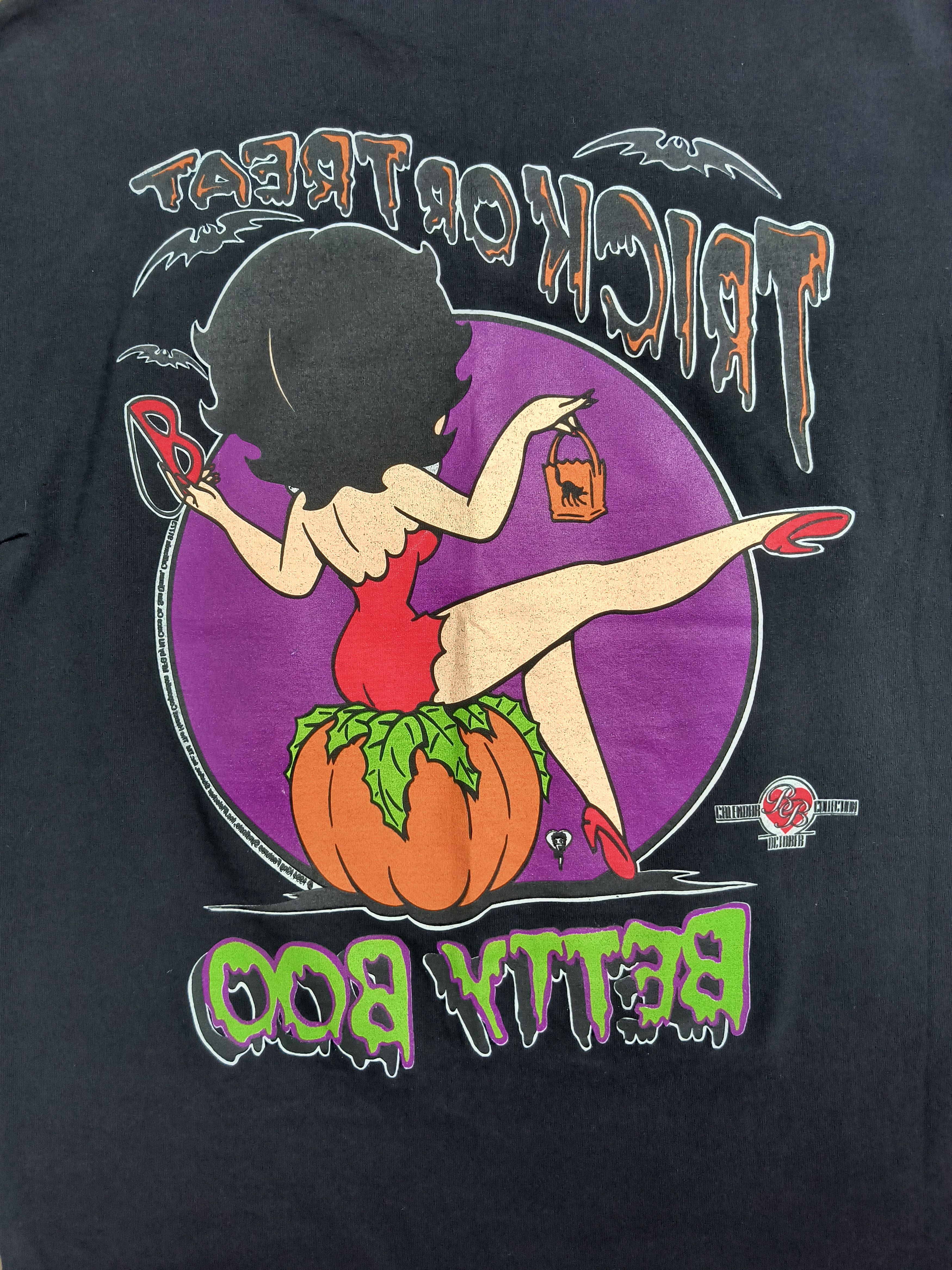 Vintage Vintage Betty Boop trick or treat 1994 tee Size US M / EU 48-50 / 2 - 2 Thumbnail