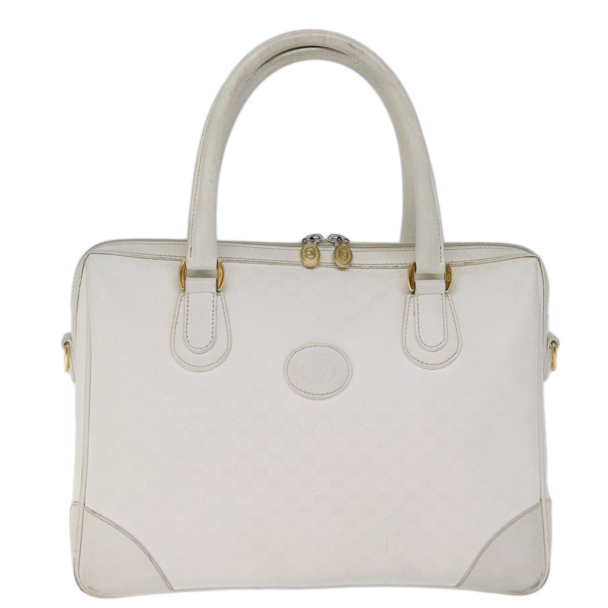 Gucci Gg Canvas White Canvas Handbag (Pre-Owned) Size ONE SIZE - 1 Thumbnail