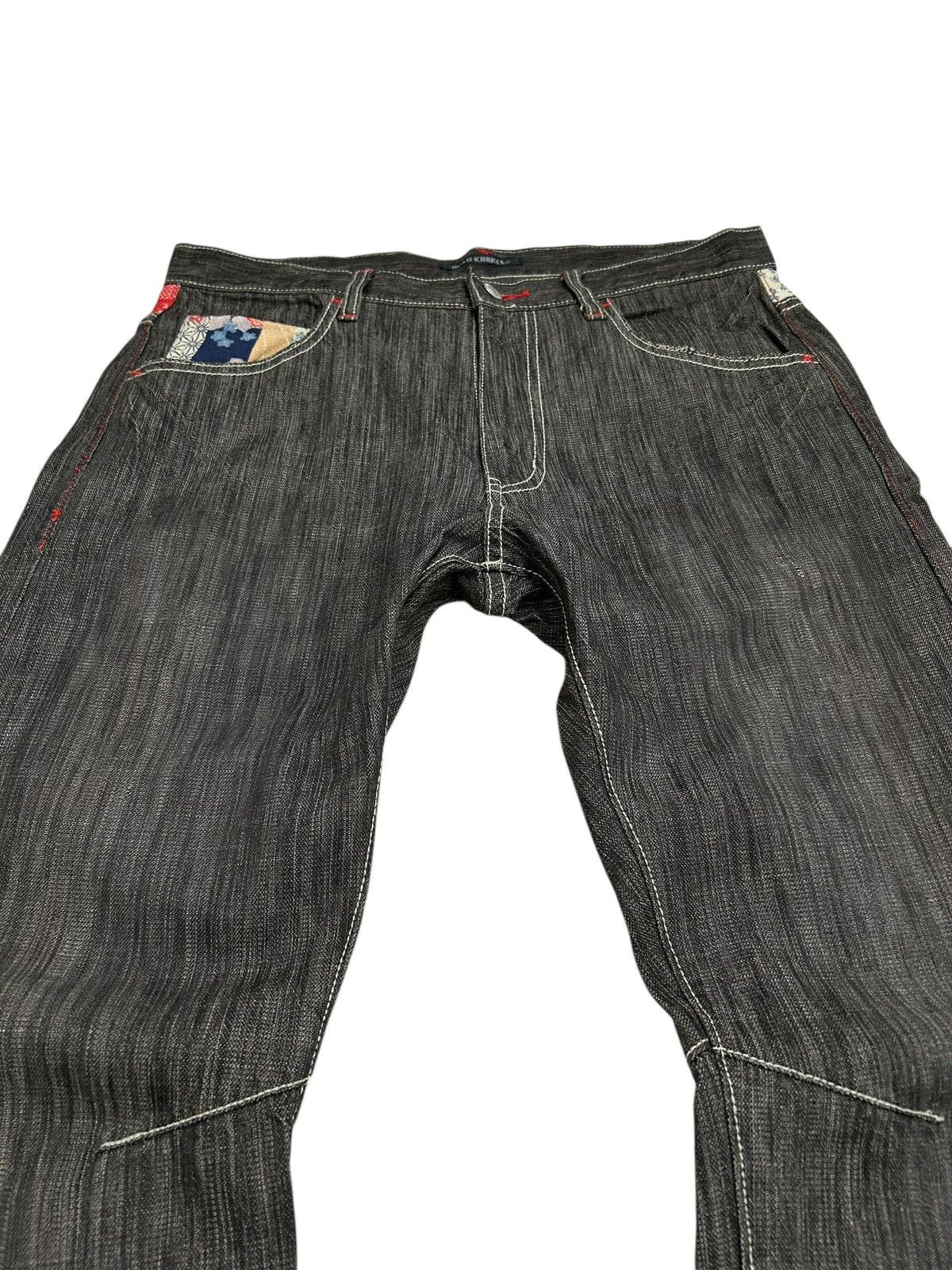 20471120 Wild Khakis Japanese Denim Karakuri Pocket Backside Sakura Size US 33 - 6 Thumbnail