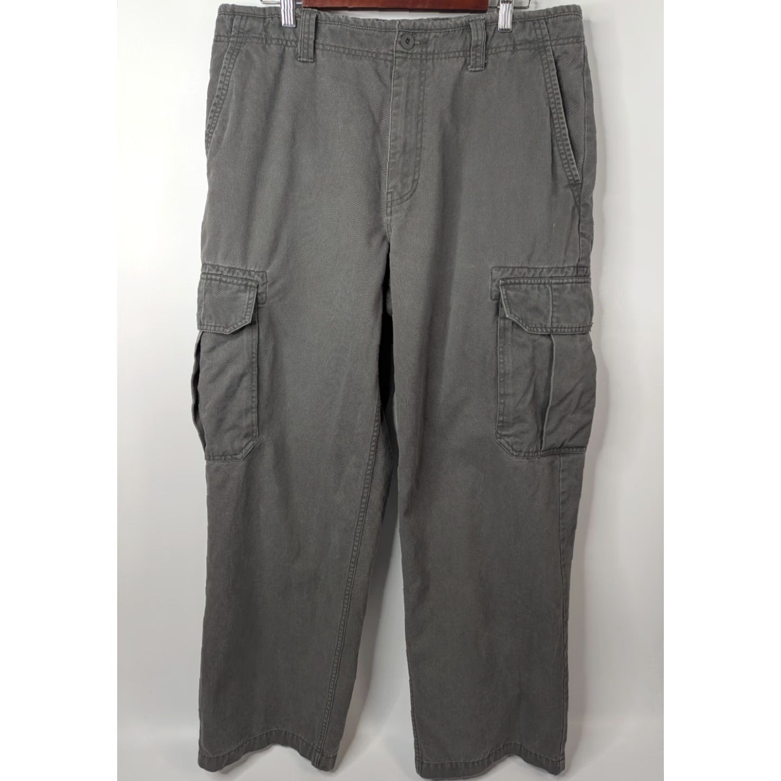 Gap VINTAGE Gap Pants Mens 35x30 Cargo Distressed Utility Workwear Y2K Outdoors Size US 35 - 2 Thumbnail