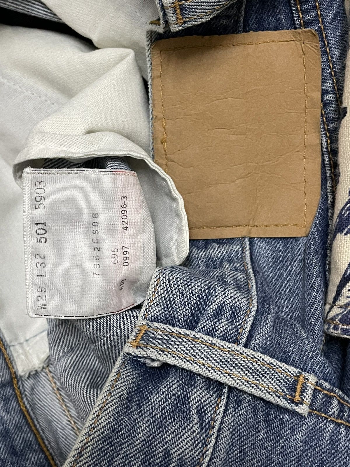 Levi's Vintage Clothing Vintage 90s Og Levis Original 501 Splash Sukan Distressed Size US 28 / EU 44 - 19 Thumbnail