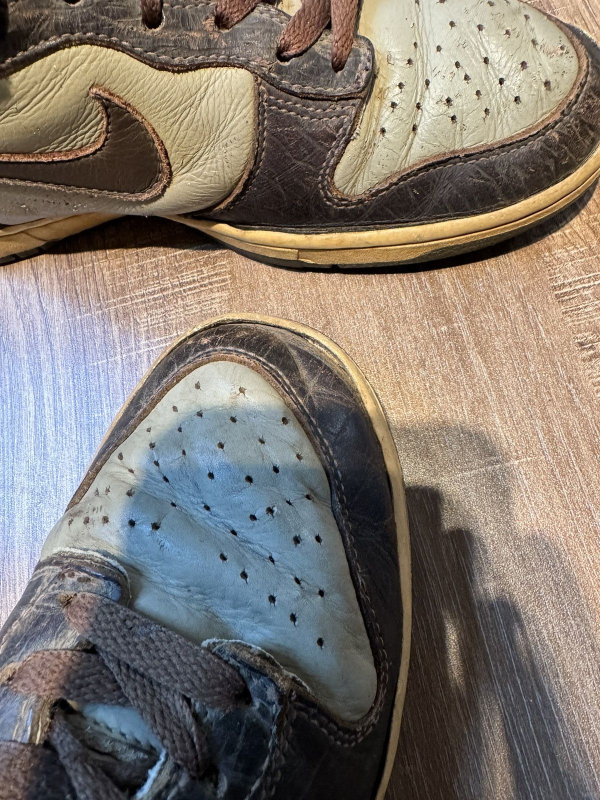 Nike Nike x Mark Ronson Dunk High Premium Brown LE Size 8.5 Shoes Size US 8.5 / EU 41-42 - 7 Thumbnail
