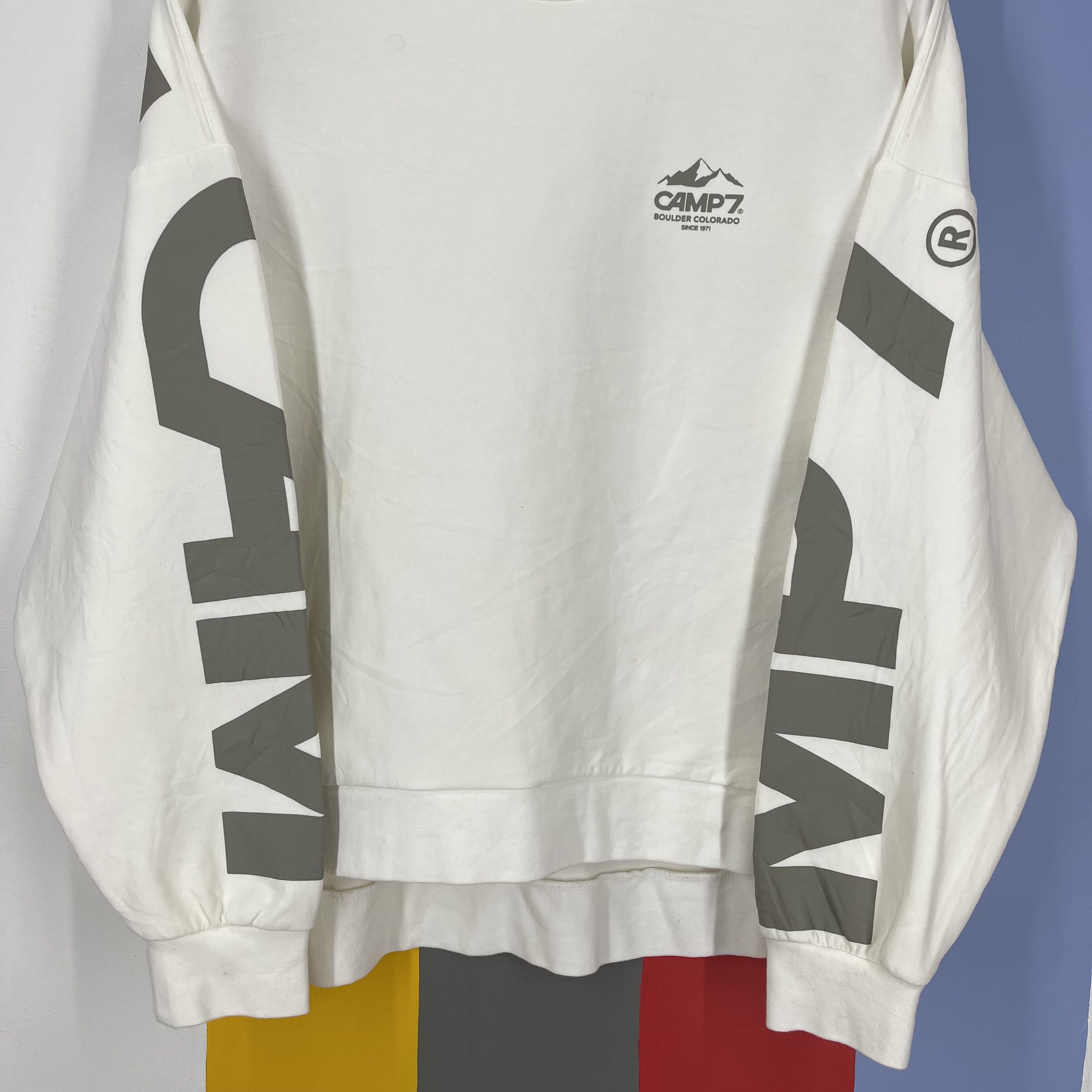 Japanese Brand CAMP 7 BOULDER COLORADO Crew Neck Sweatshirt #1374/AV Size US L / EU 52-54 / 3 - 4 Thumbnail