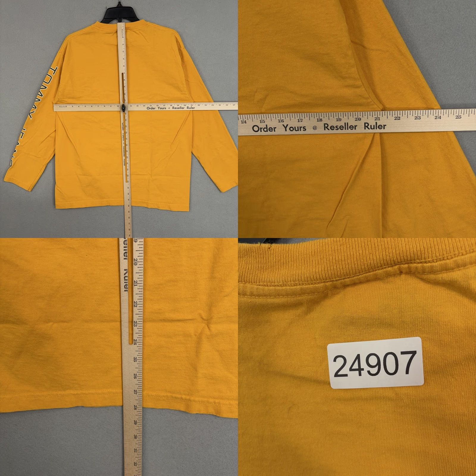 Logo 7 VINTAGE Tommy Jeans Shirt Mens Medium Yellow Logo Graphic 90s Y2K Streetwear Size US M / EU 48-50 / 2 - 9 Thumbnail