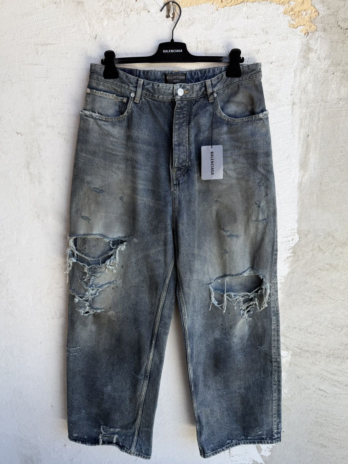 Balenciaga 💥RARE SIZE💥Balenciaga Baggy Denim Graffiti Jeans